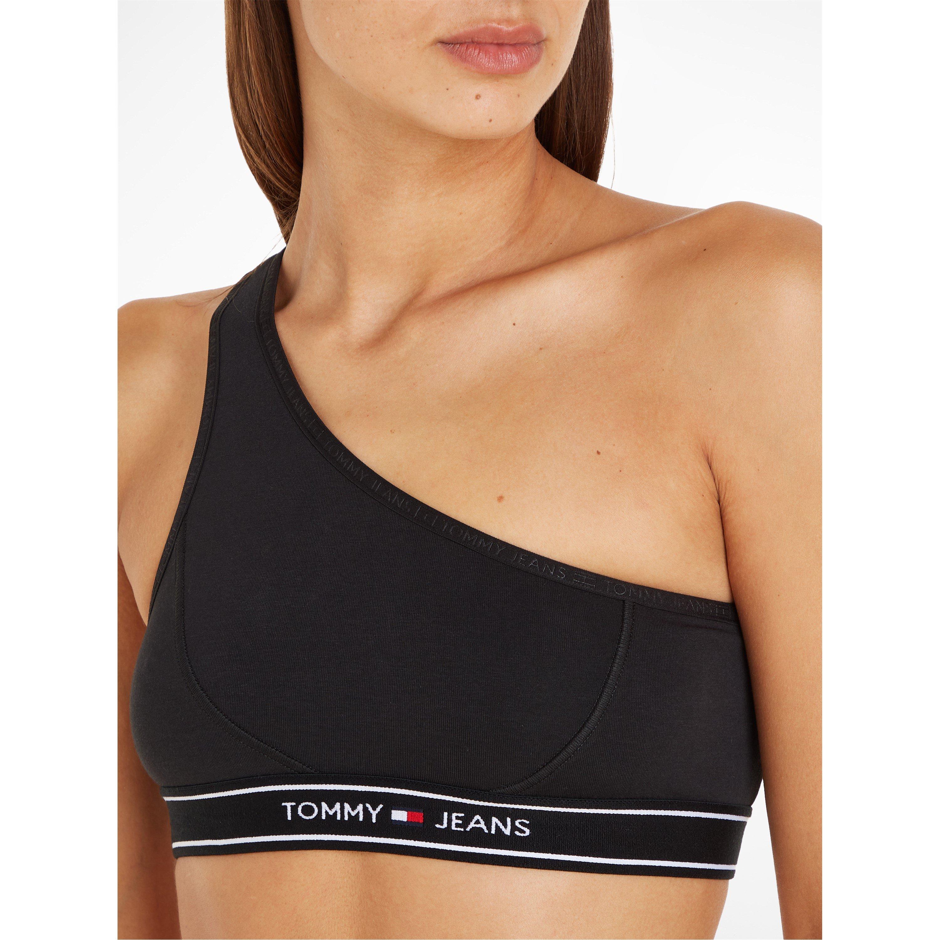 Black - Tommy Hilfiger - Asymmetrical Unlined Bralette - 2