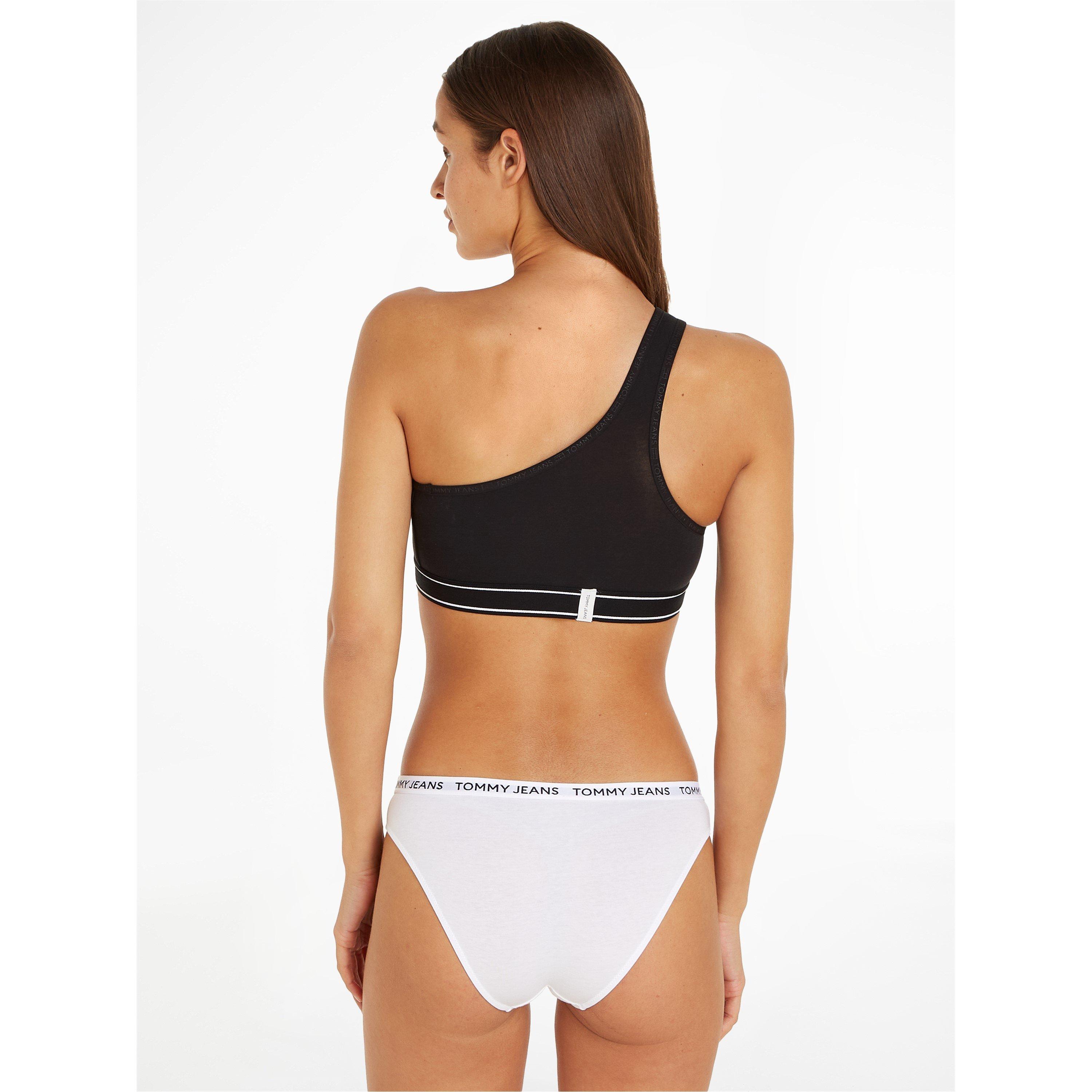 Black - Tommy Hilfiger - Asymmetrical Unlined Bralette - 5