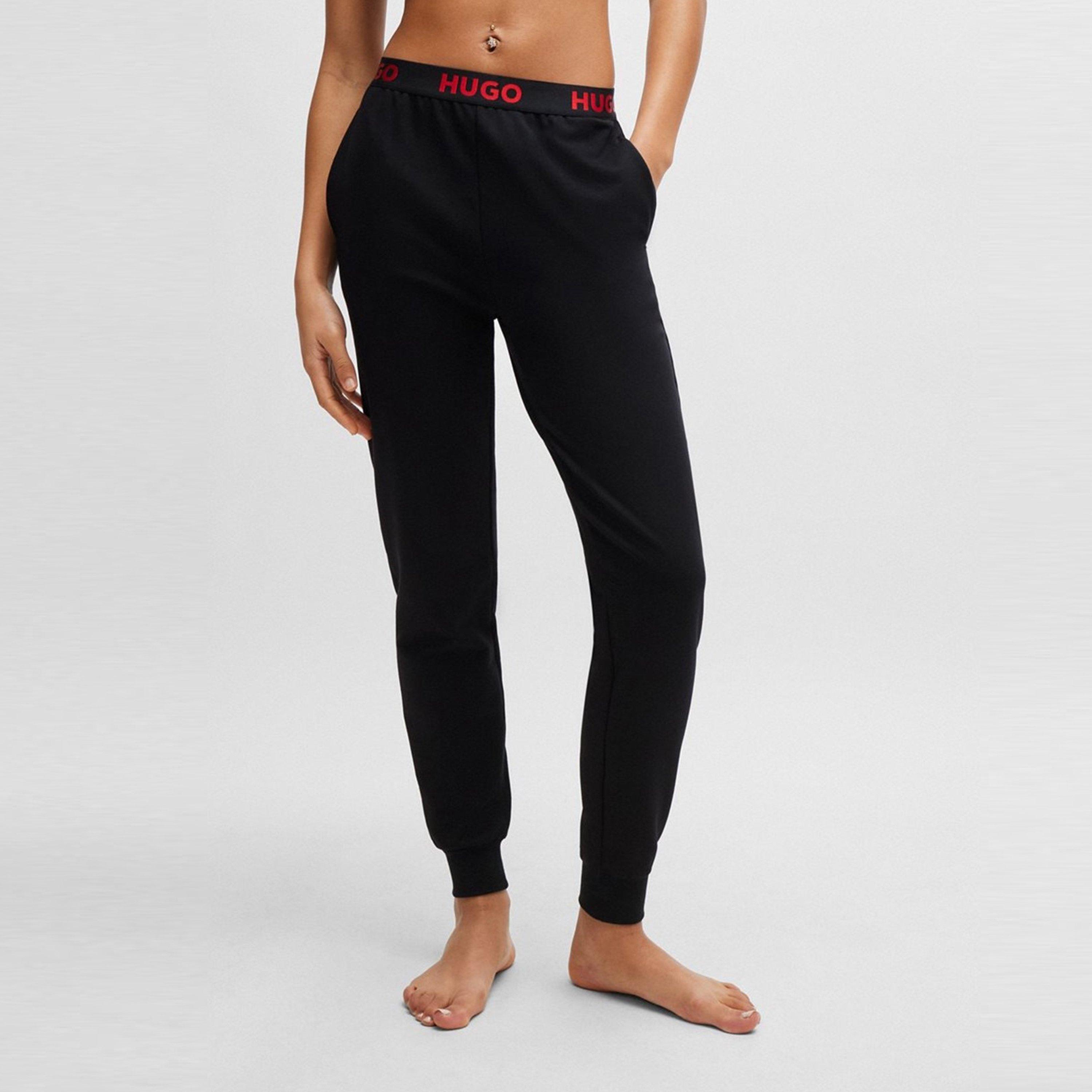 Black - Hugo - Women's Sporty Jogger Pyjama Trousers - 3