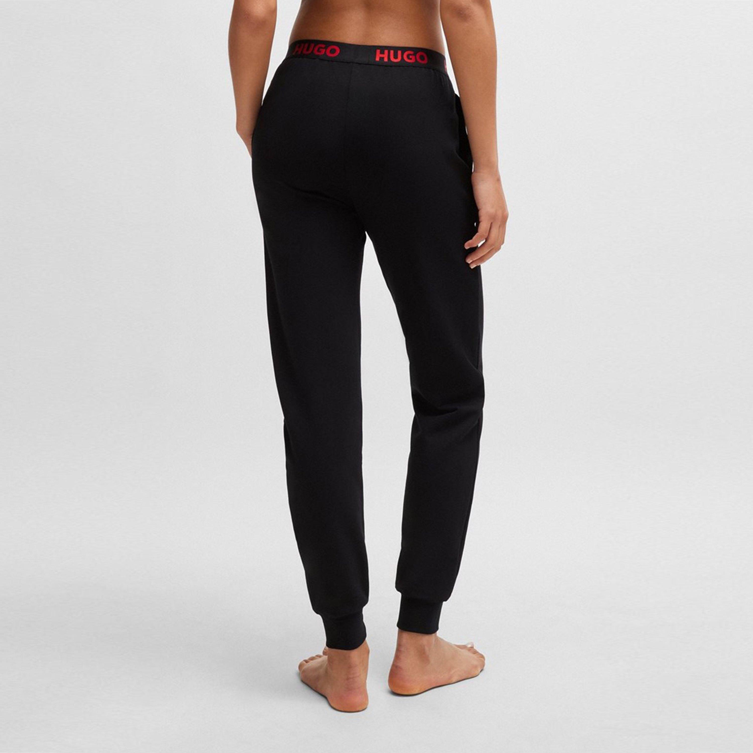 Black - Hugo - Women's Sporty Jogger Pyjama Trousers - 4