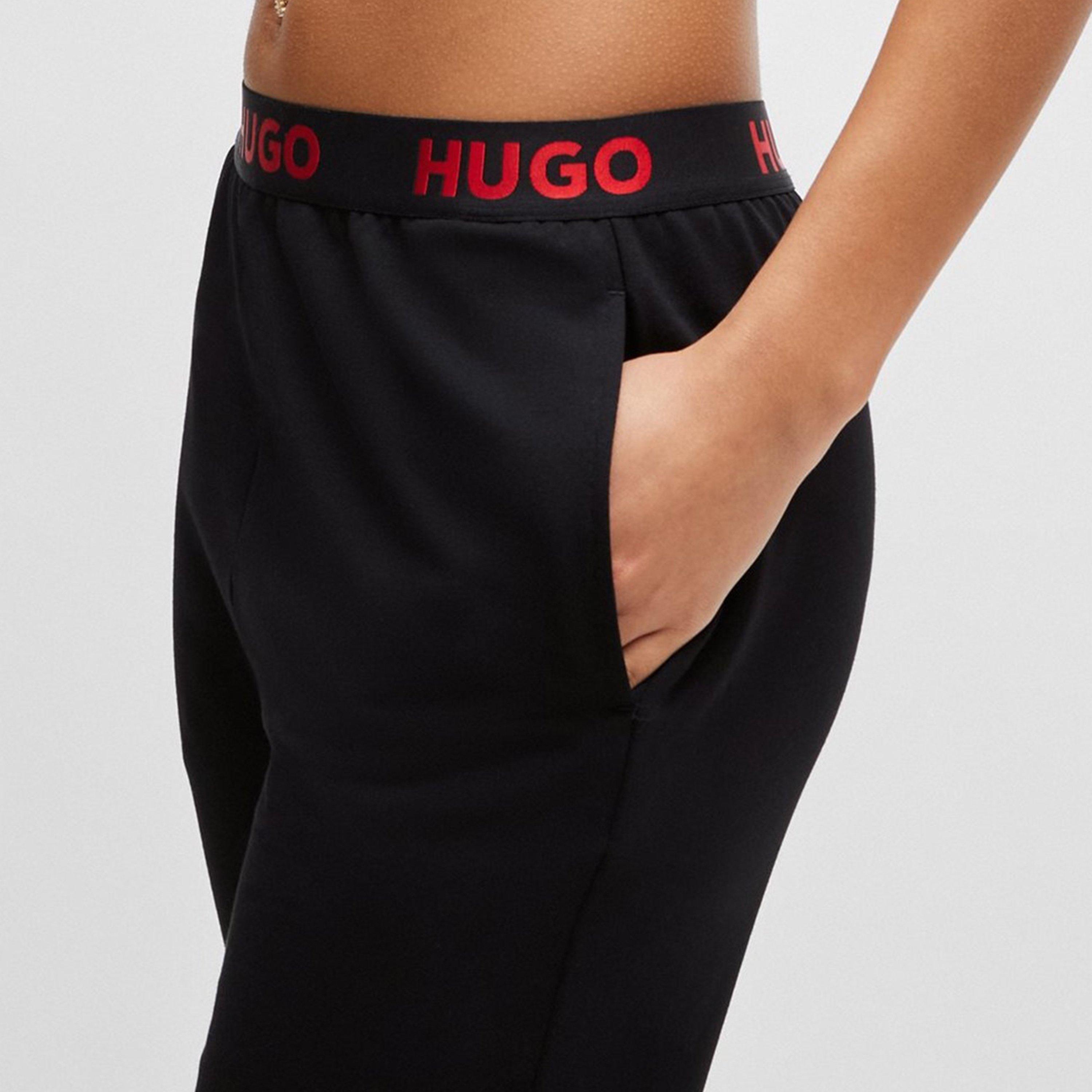 Black - Hugo - Women's Sporty Jogger Pyjama Trousers - 5