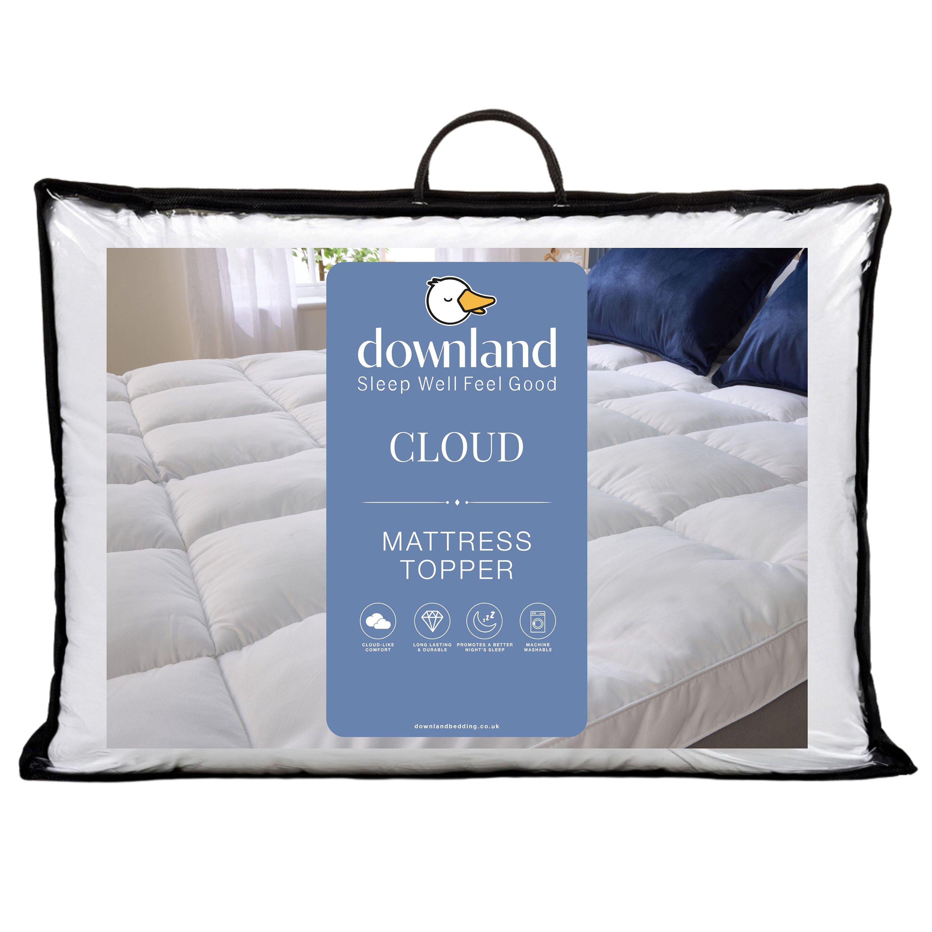 White - Downland - The Luxury Cloud 5cm Mattress Topper - 1