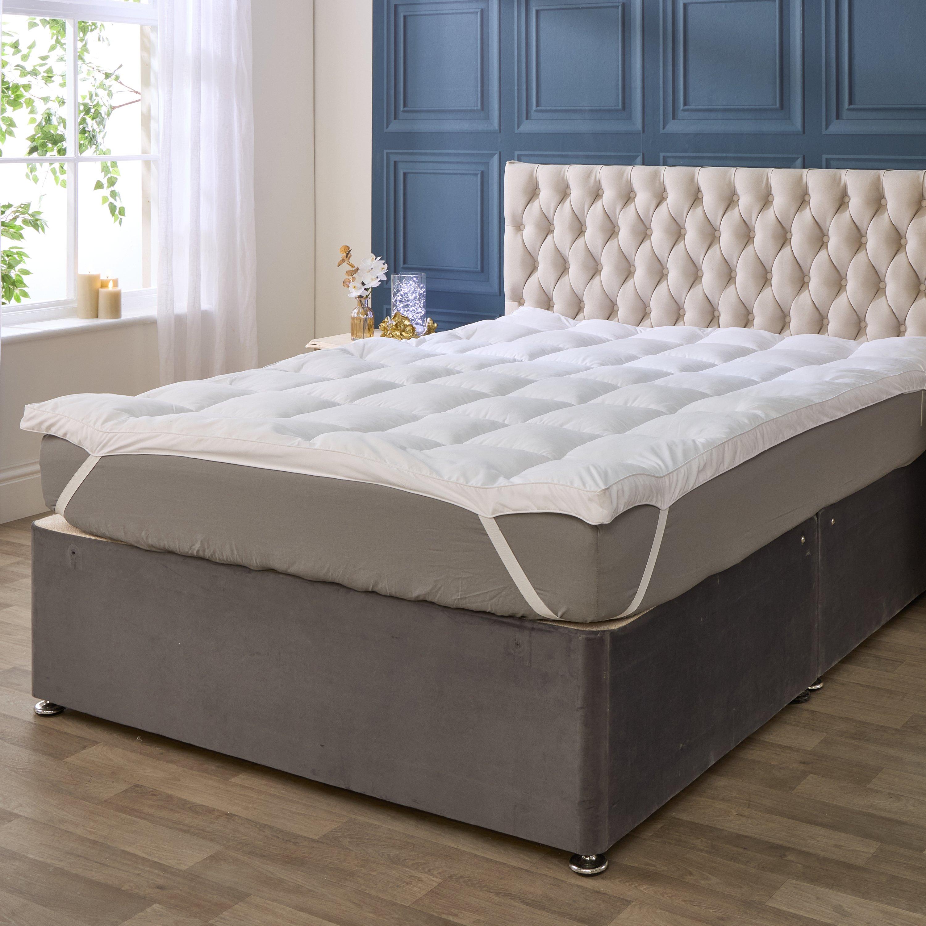White - Downland - The Luxury Cloud 5cm Mattress Topper - 6