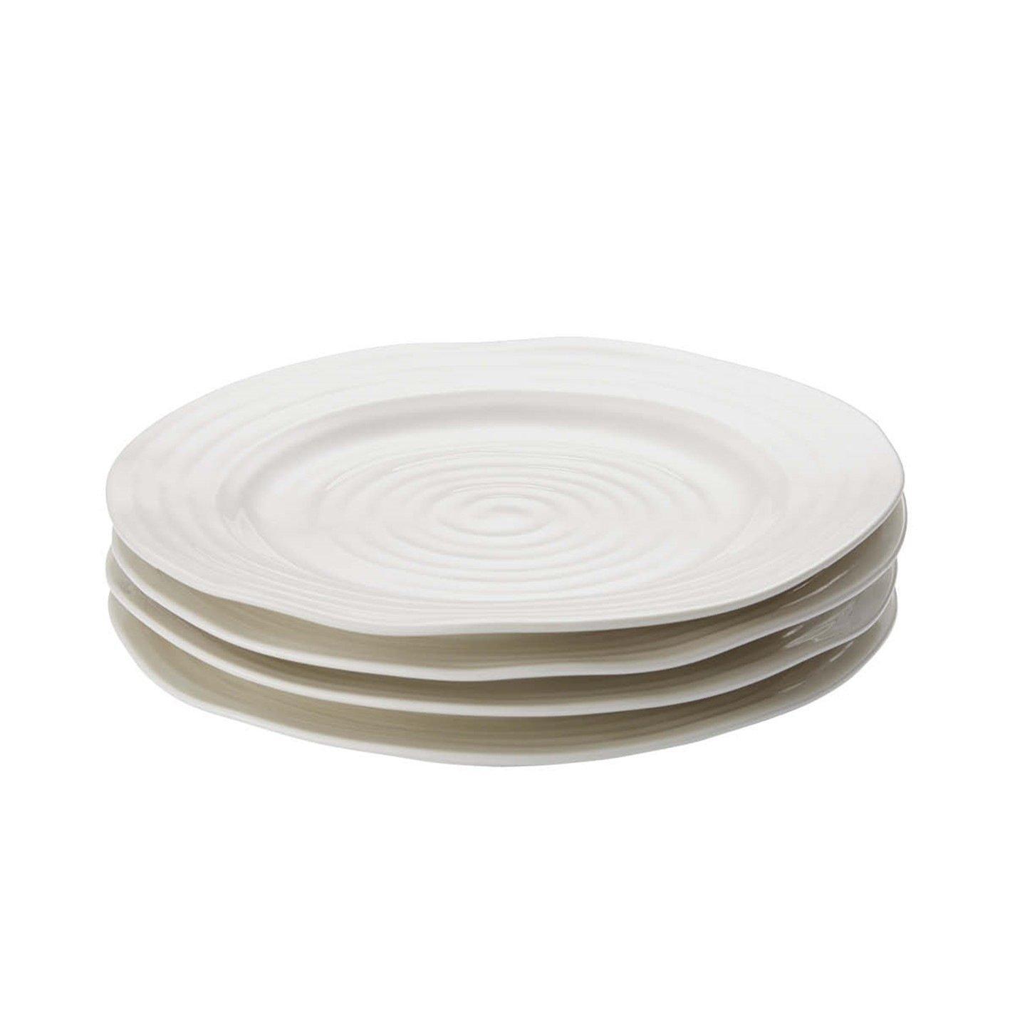 Portmeirion  Sophie Conran Set Of 4 Dinner Plates White
