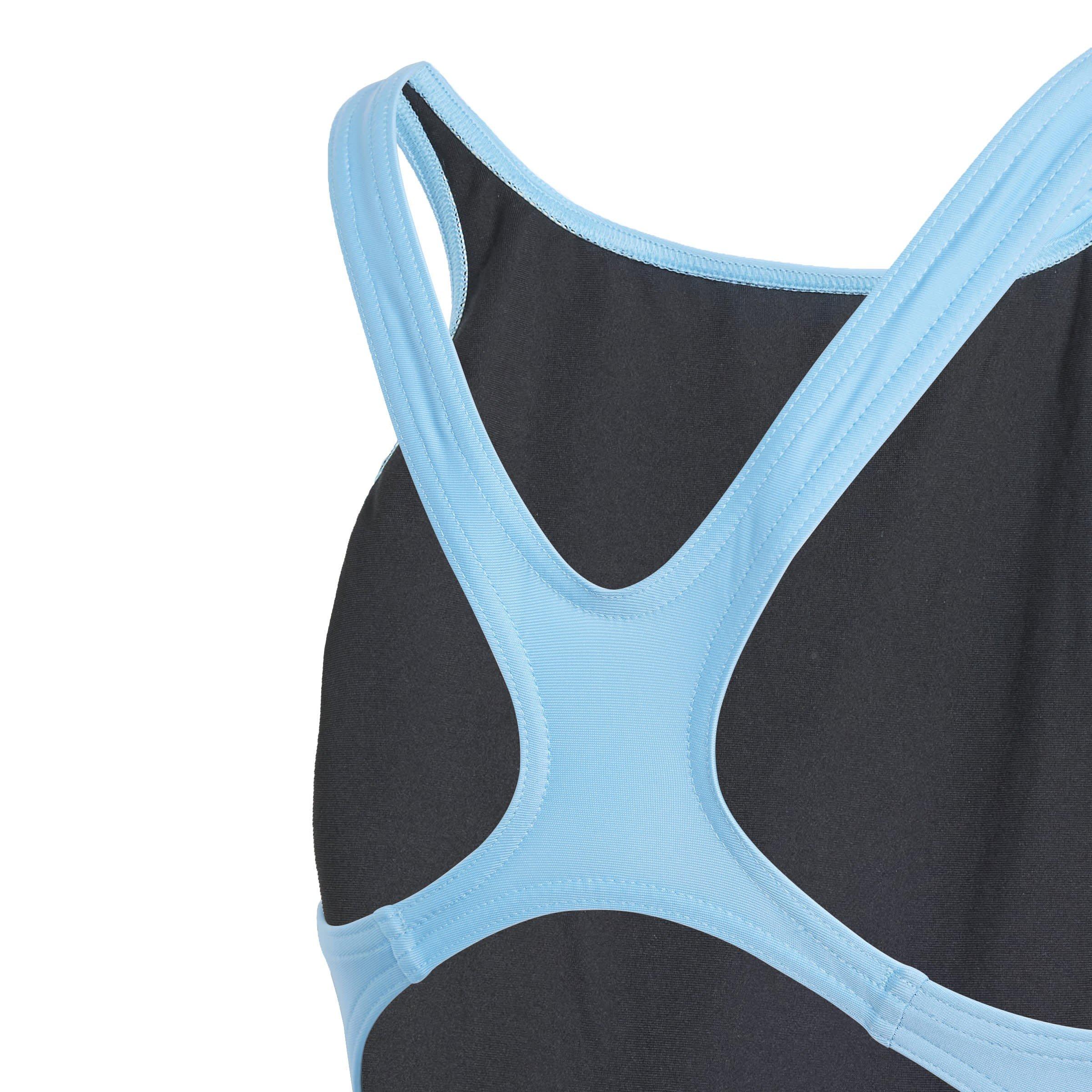 Blau - adidas - 3 Bars Swimsuit Juniors - 5