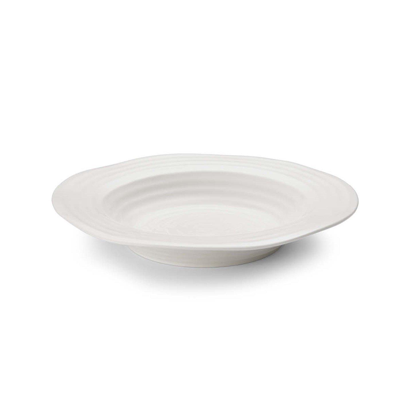 White - Portmeirion - Sophie Conran Rimmed Soup Plate Set of 4 White - 3