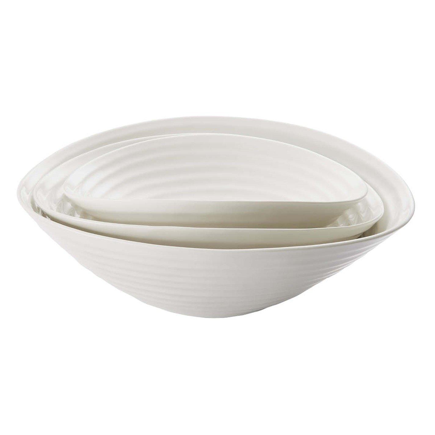 White - Portmeirion - Sophie Conran Set of 3 Salad Bowls White - 3
