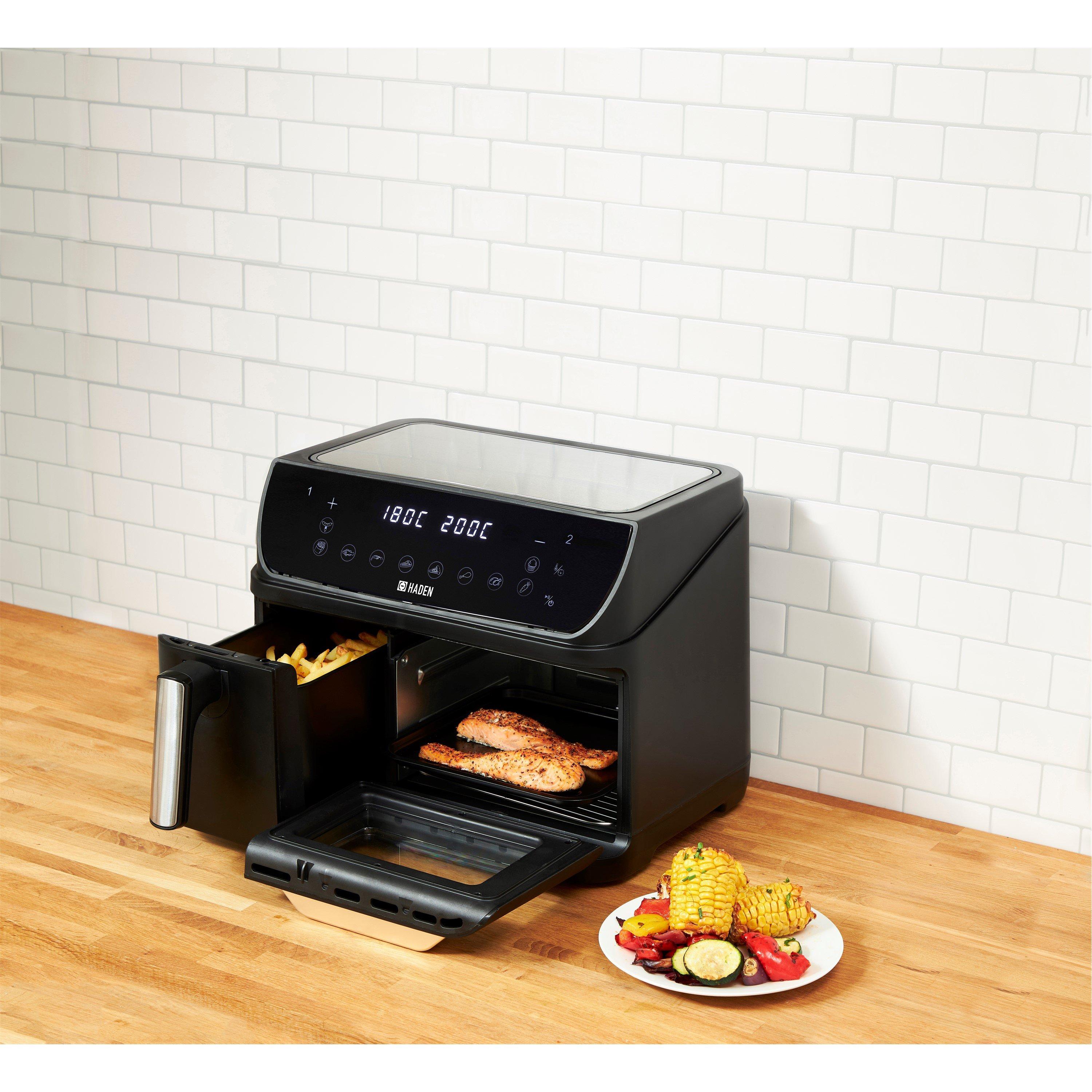 Black - Haden - 12L Dual Drawer Air Fryer - 3