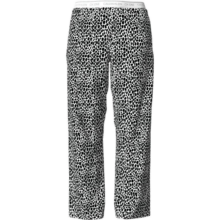 Girafe - faded high-waisted jeans - CK1 Woven Pyjama Elvi Trousers - 1