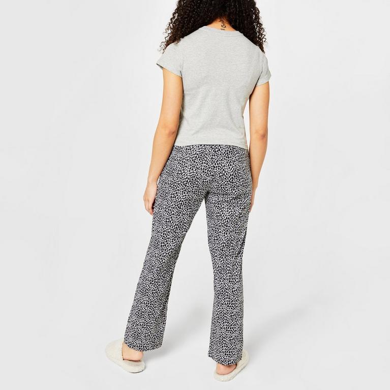 Girafe - faded high-waisted jeans - CK1 Woven Pyjama Elvi Trousers - 3