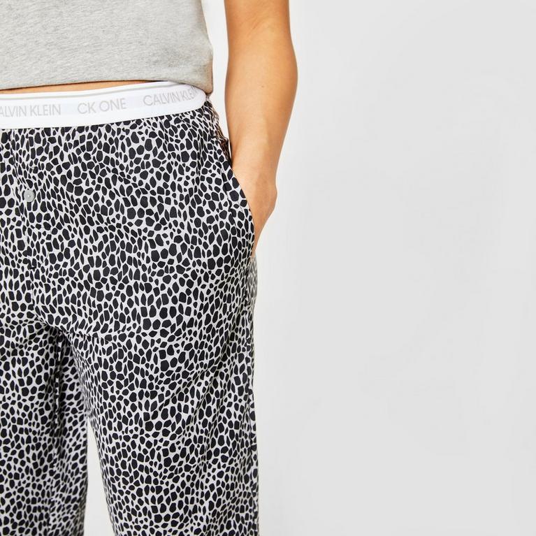 Girafe - faded high-waisted jeans - CK1 Woven Pyjama Elvi Trousers - 4
