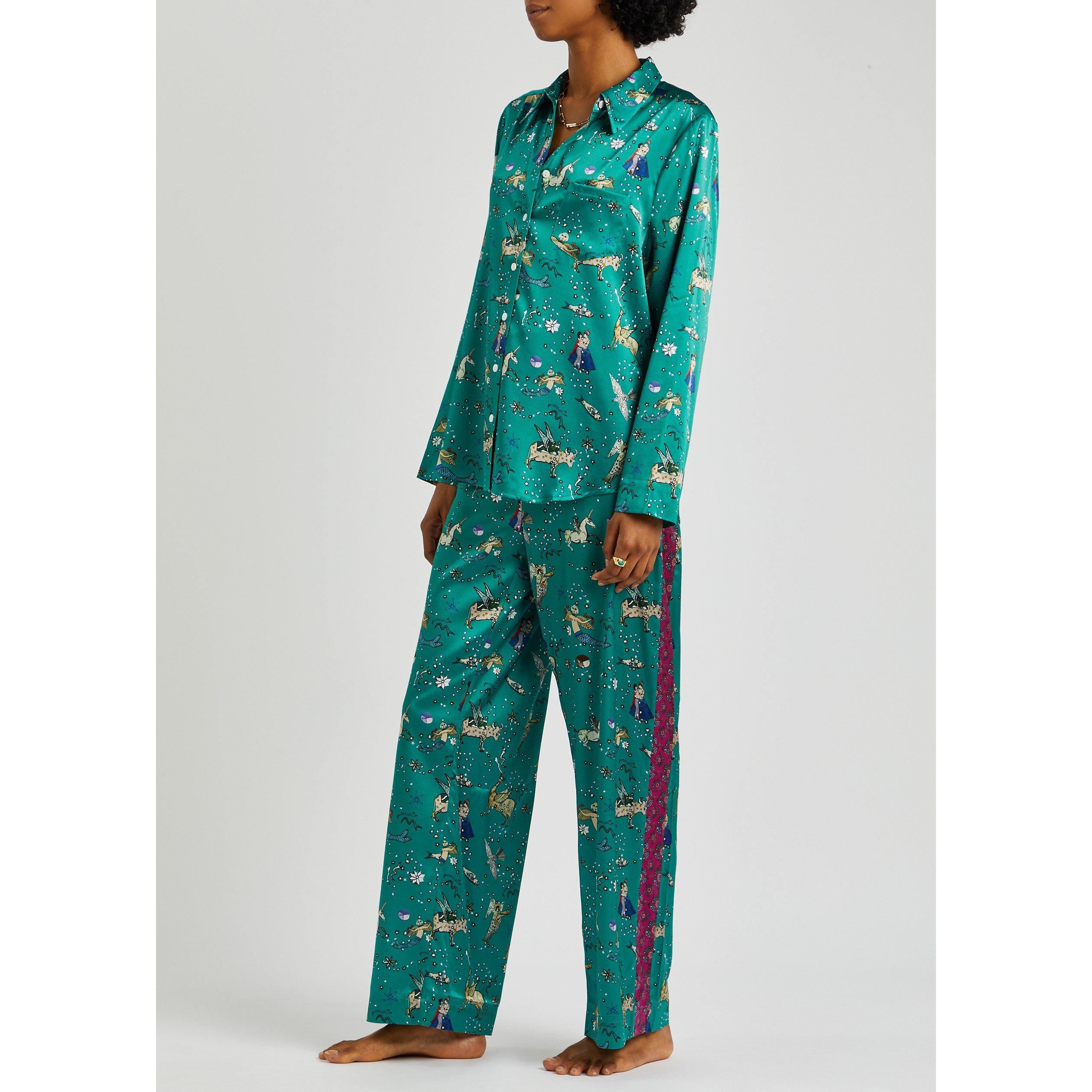 TEAL - Jessica Russell Flint - PJT NOWRUZ FANTSY LGSLV PJ TOP - 5