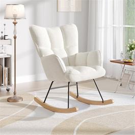 Cottonfy UK Tufted Upholstered Rocking Chair