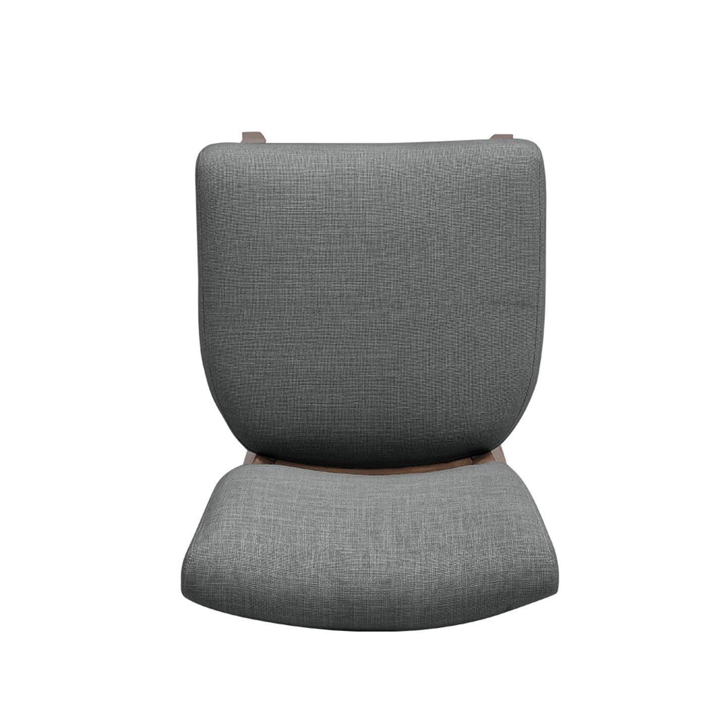 Light Grey - Kabinet UK - Set of 2 Linen Bar Stool Bar Height - 6