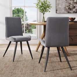 Cottonfy UK Modern Set of 2 Velvet Upholstered Dining Chairs