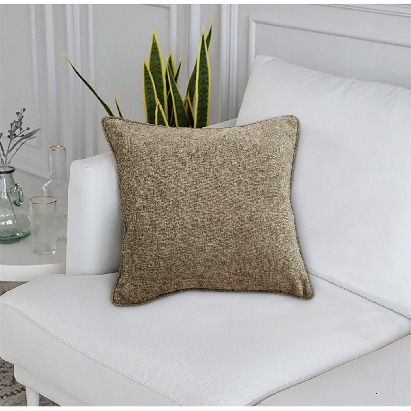 Sundour  Amberley Plain Cushion - Earth - Cover Only
