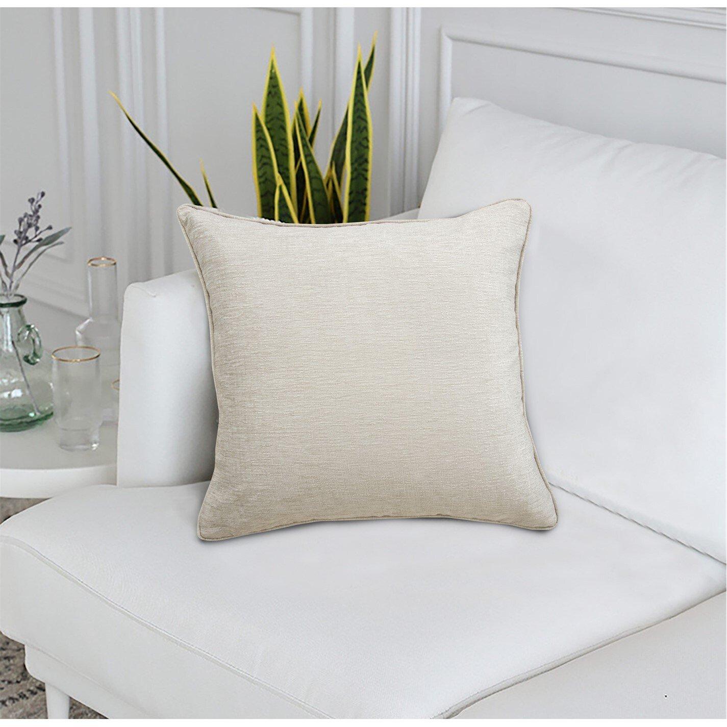Sundour  Amberley Plain Cushion - Natural - Cover Only