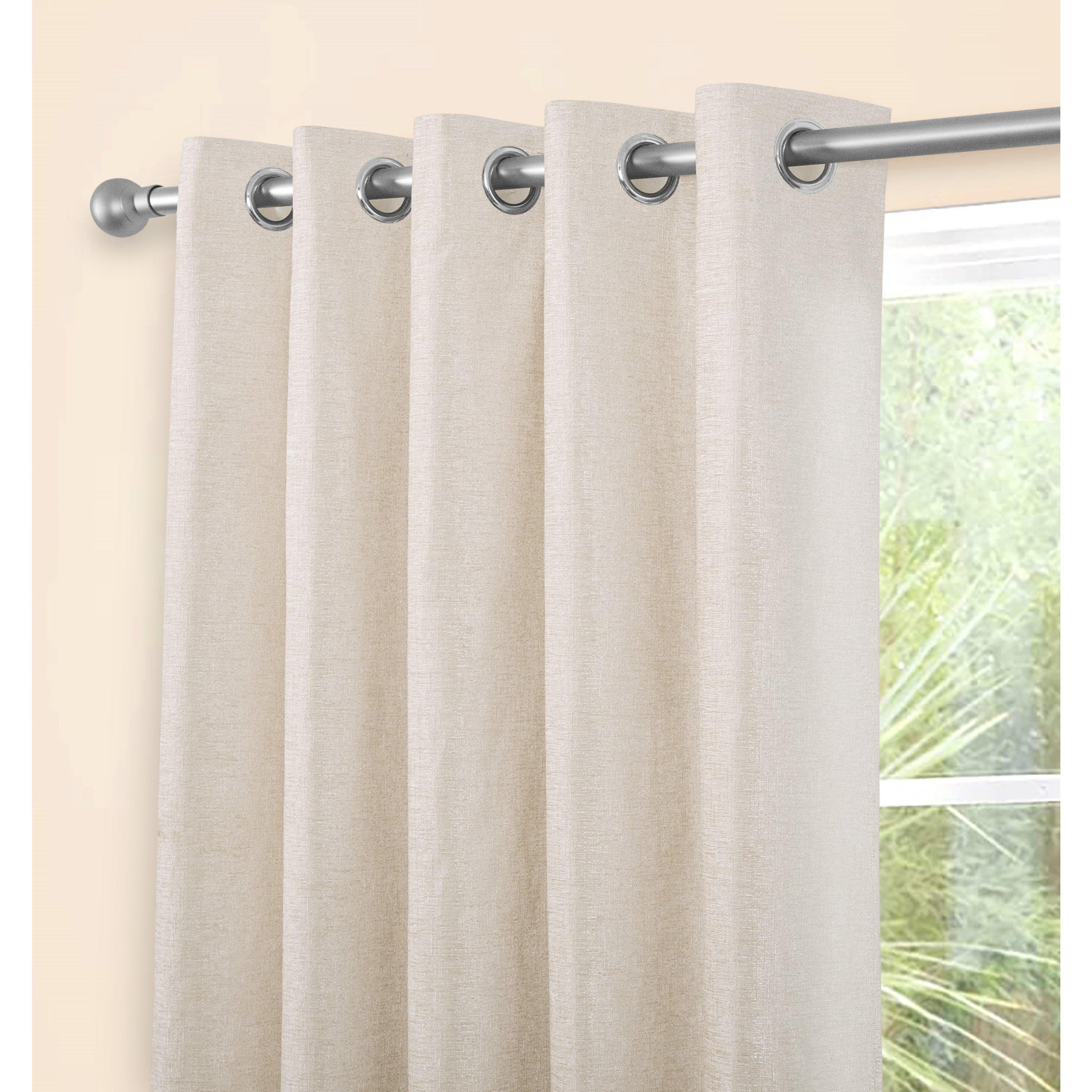 Natural - Sundour - Amberley Thermal Eyelet Curtains - 3
