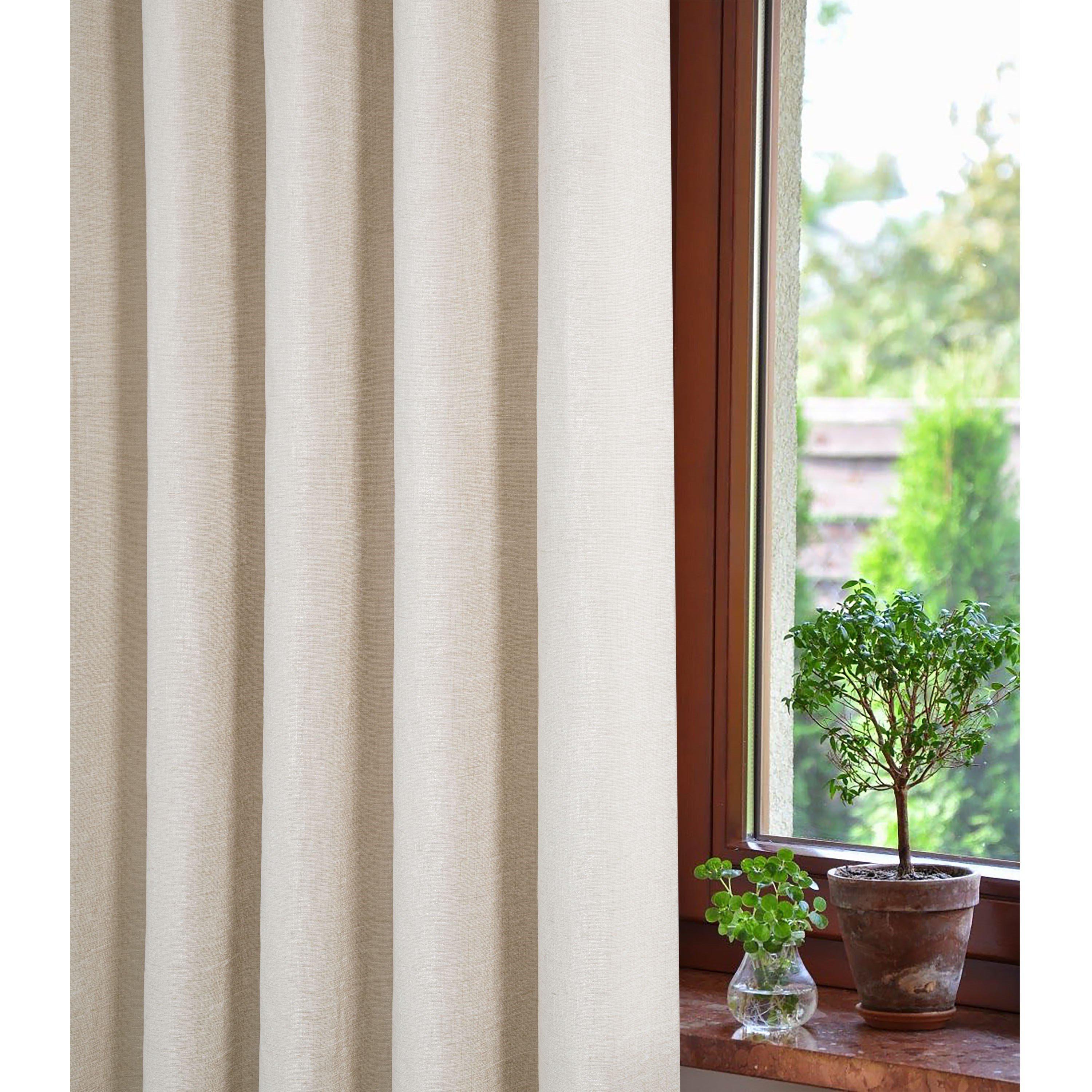 Natural - Sundour - Amberley Thermal Eyelet Curtains - 4
