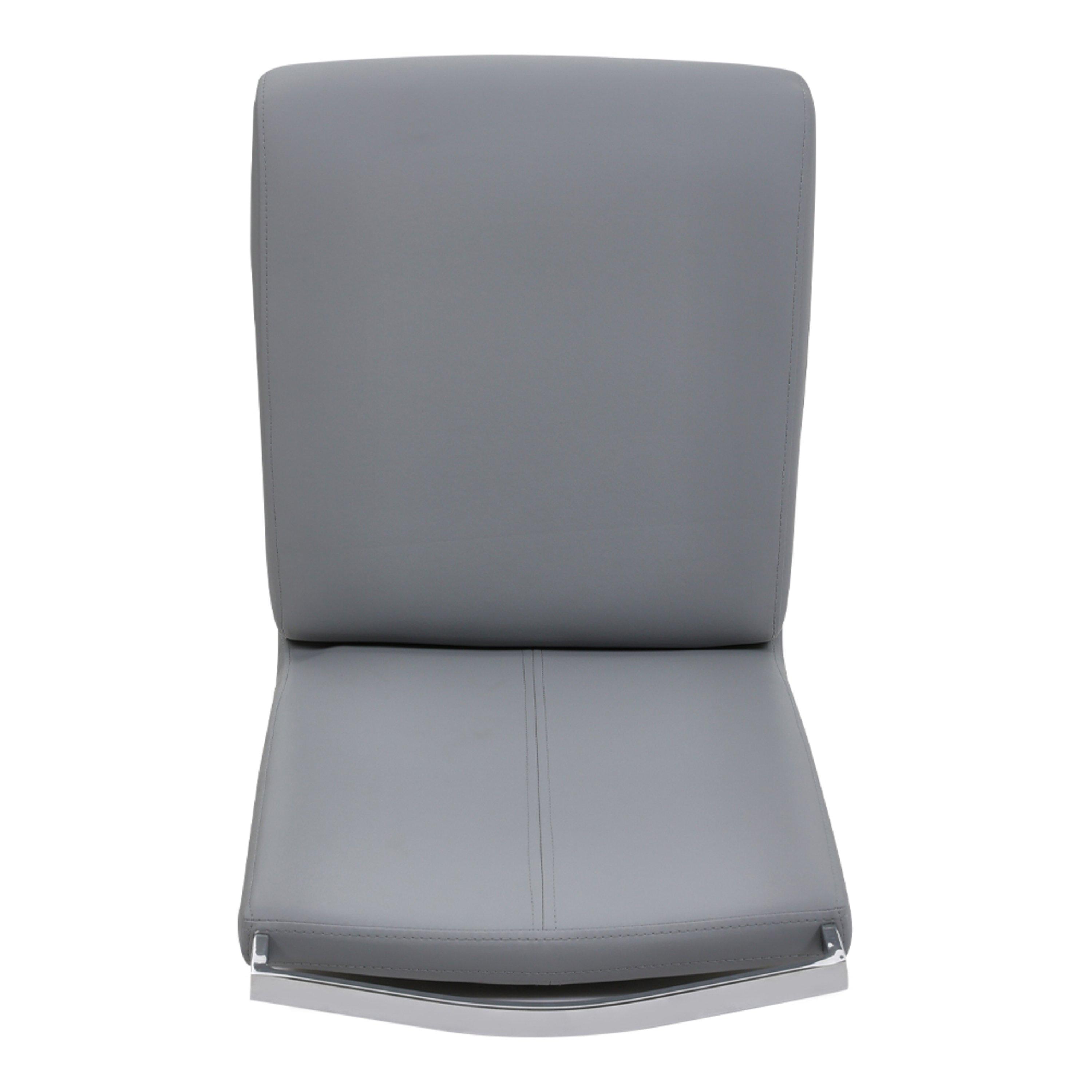 Grey - Kabinet UK - 2pcs Metal High Dining Chairs - 4