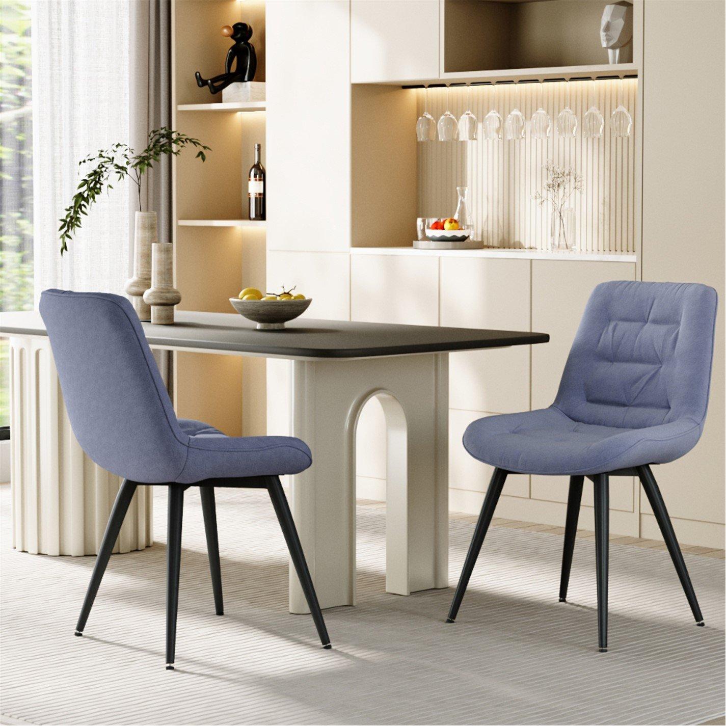 Kabinet Uk  Teddy Fleece Upholstered Dining Chair - Grey