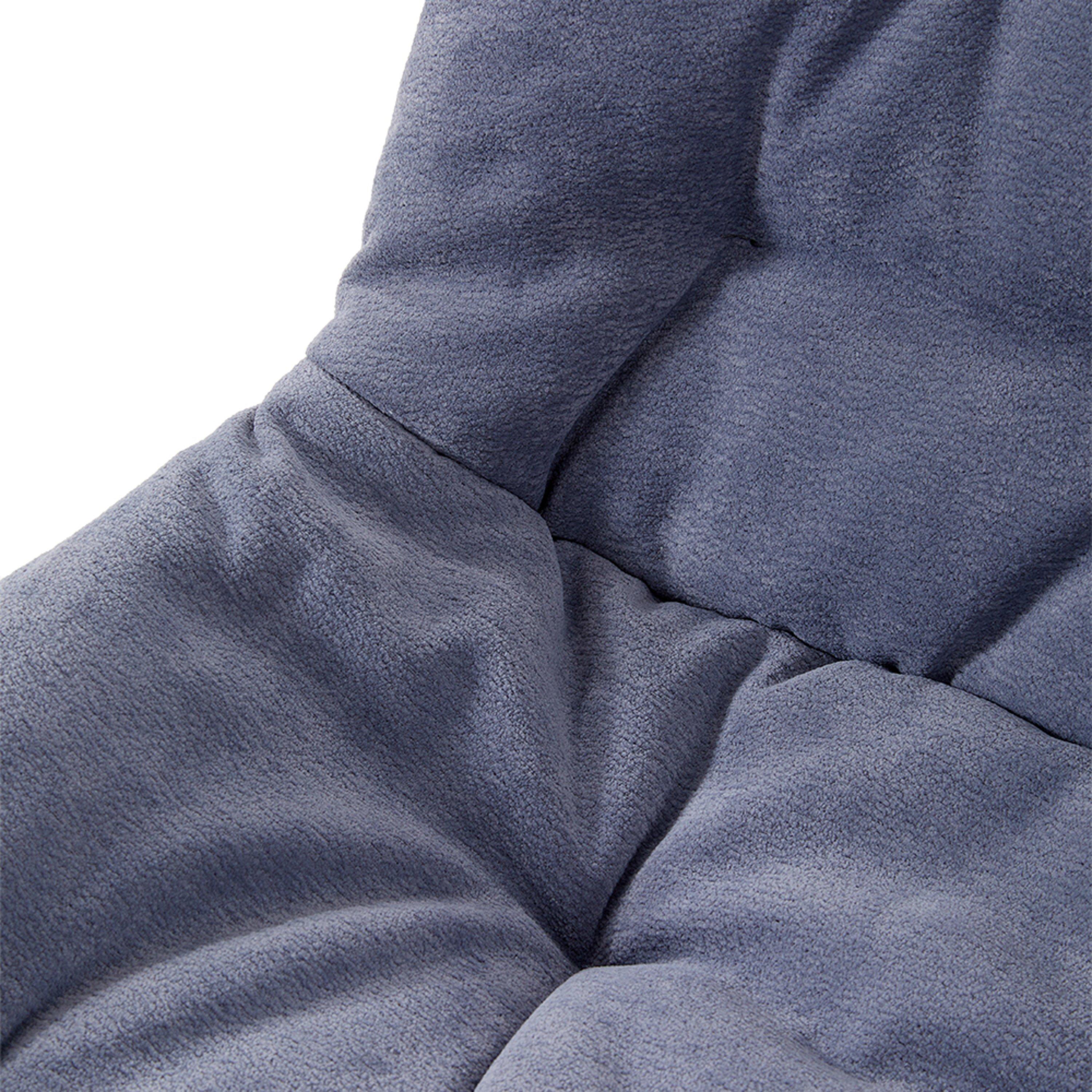 Grey - Kabinet UK - Teddy Fleece Upholstered Dining Chair - 9