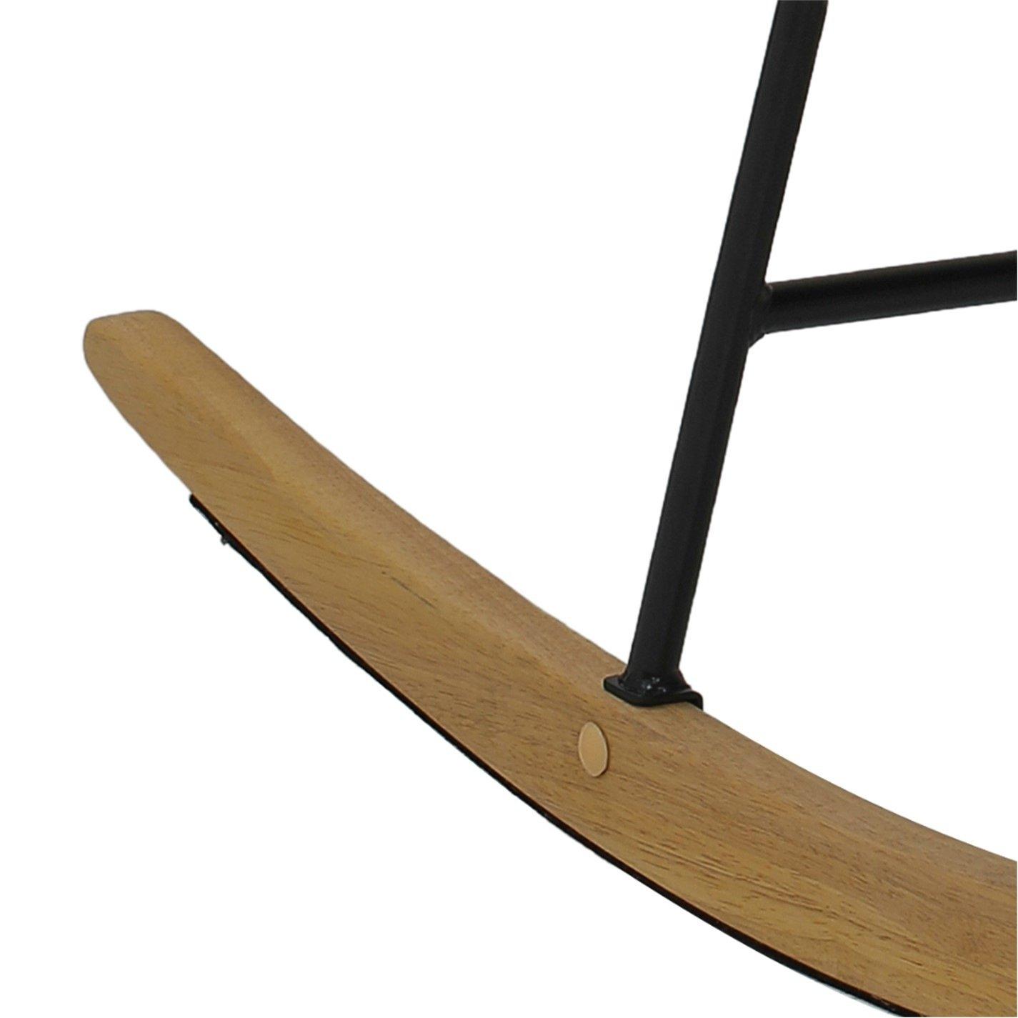 White - Kabinet UK - Sherpa Upholstered Adjustable Rocking Chair - 5