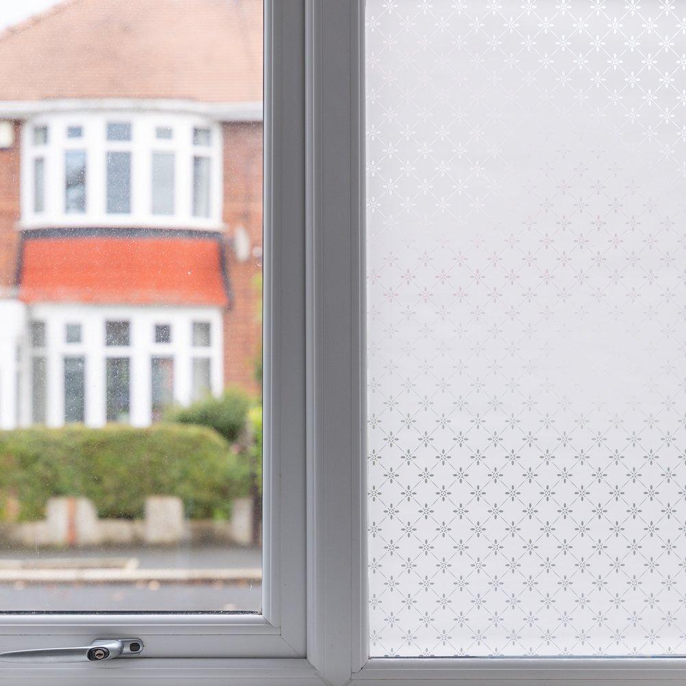 White - D C Fix - dc fix Ally Static Cling Window Film - 5