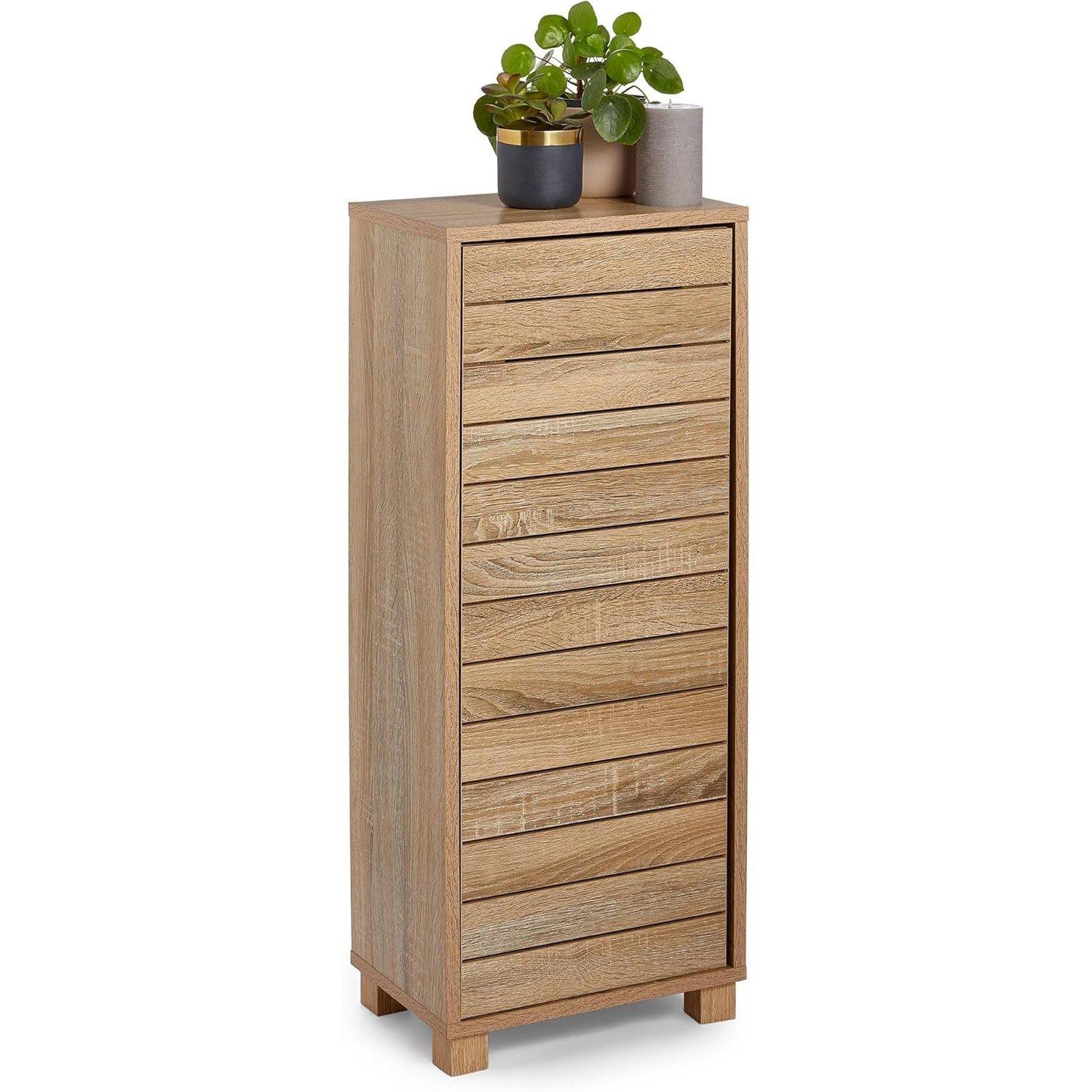 Brown - VonHaus - VonHaus Chester Small Cabinet - 1