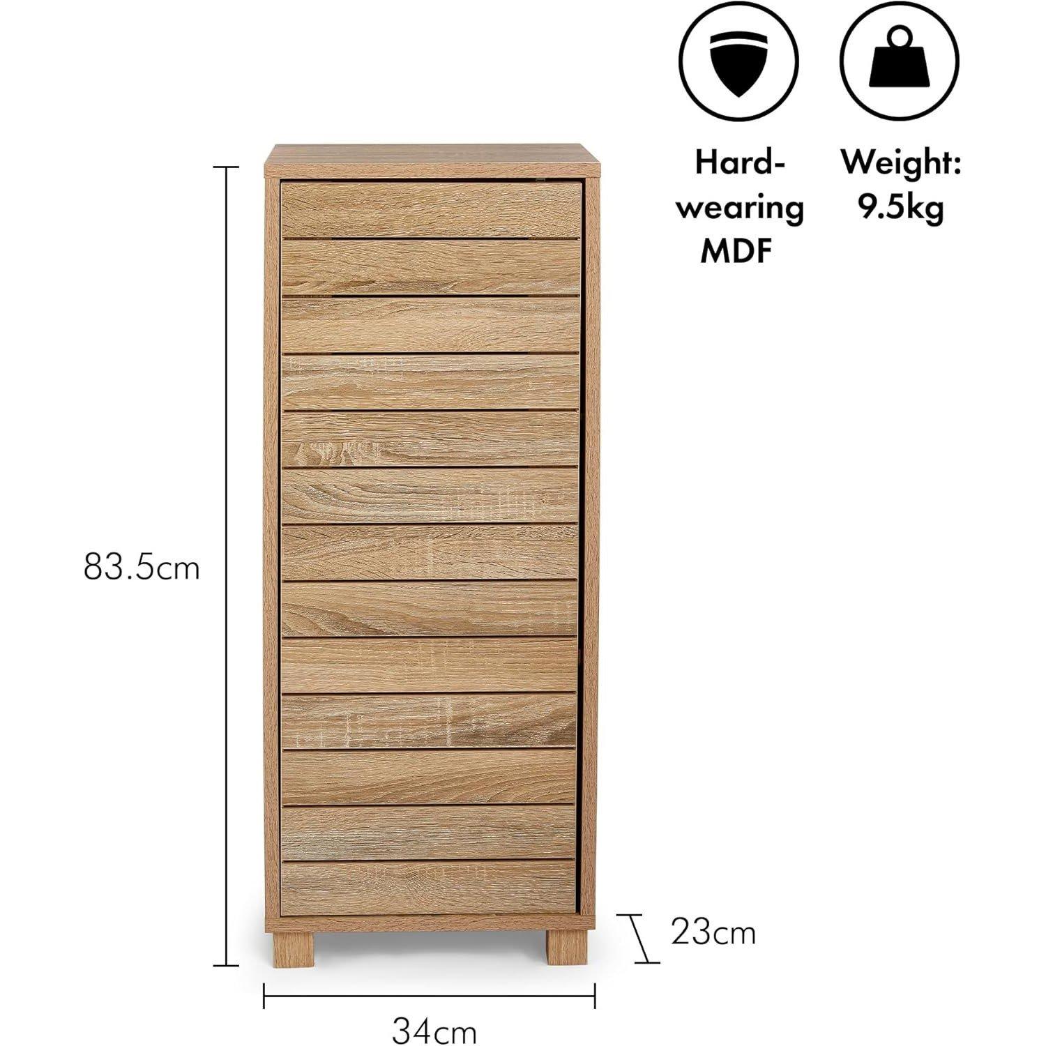 Brown - VonHaus - VonHaus  Chester Small Cabinet - 3