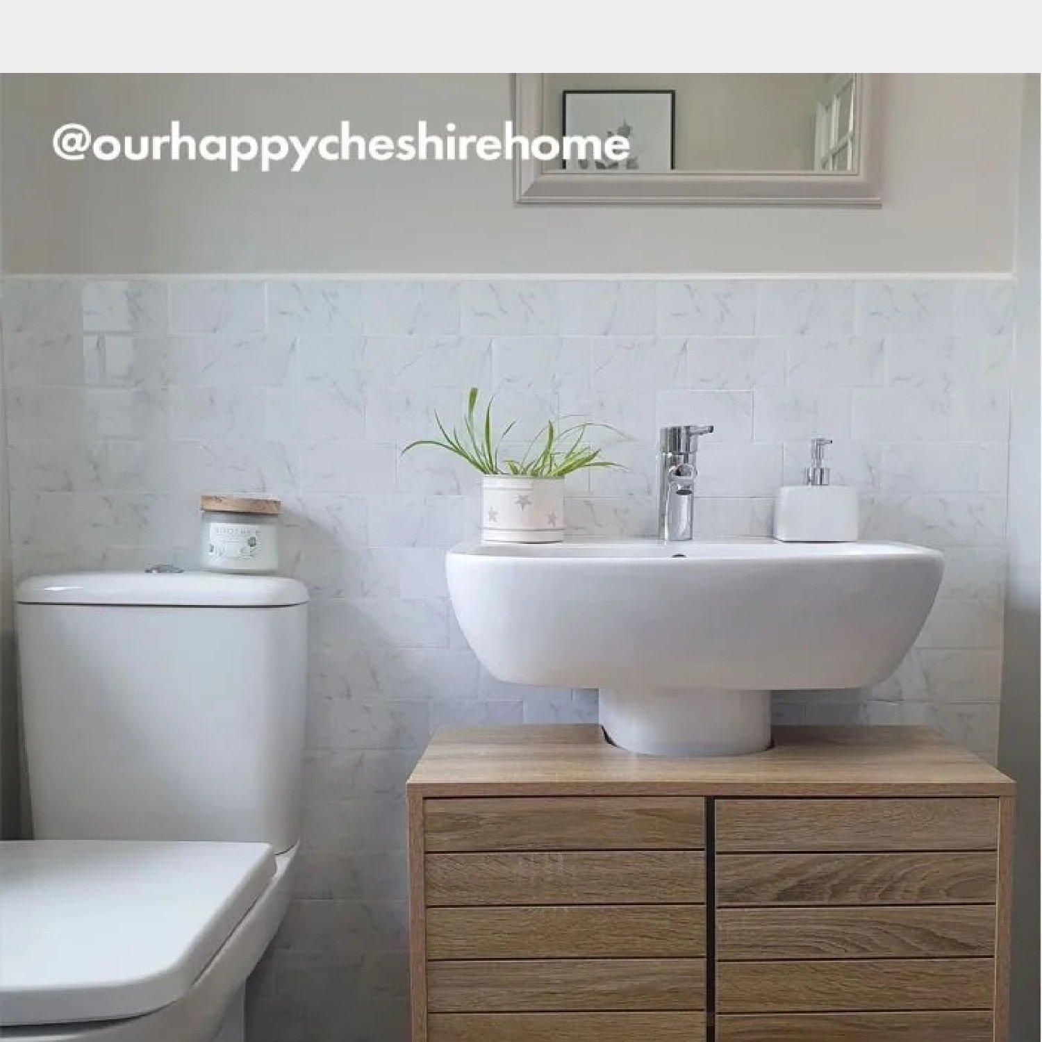 Brown - VonHaus - VonHaus Under Sink Bathroom Cabinet  Chester Range - 2