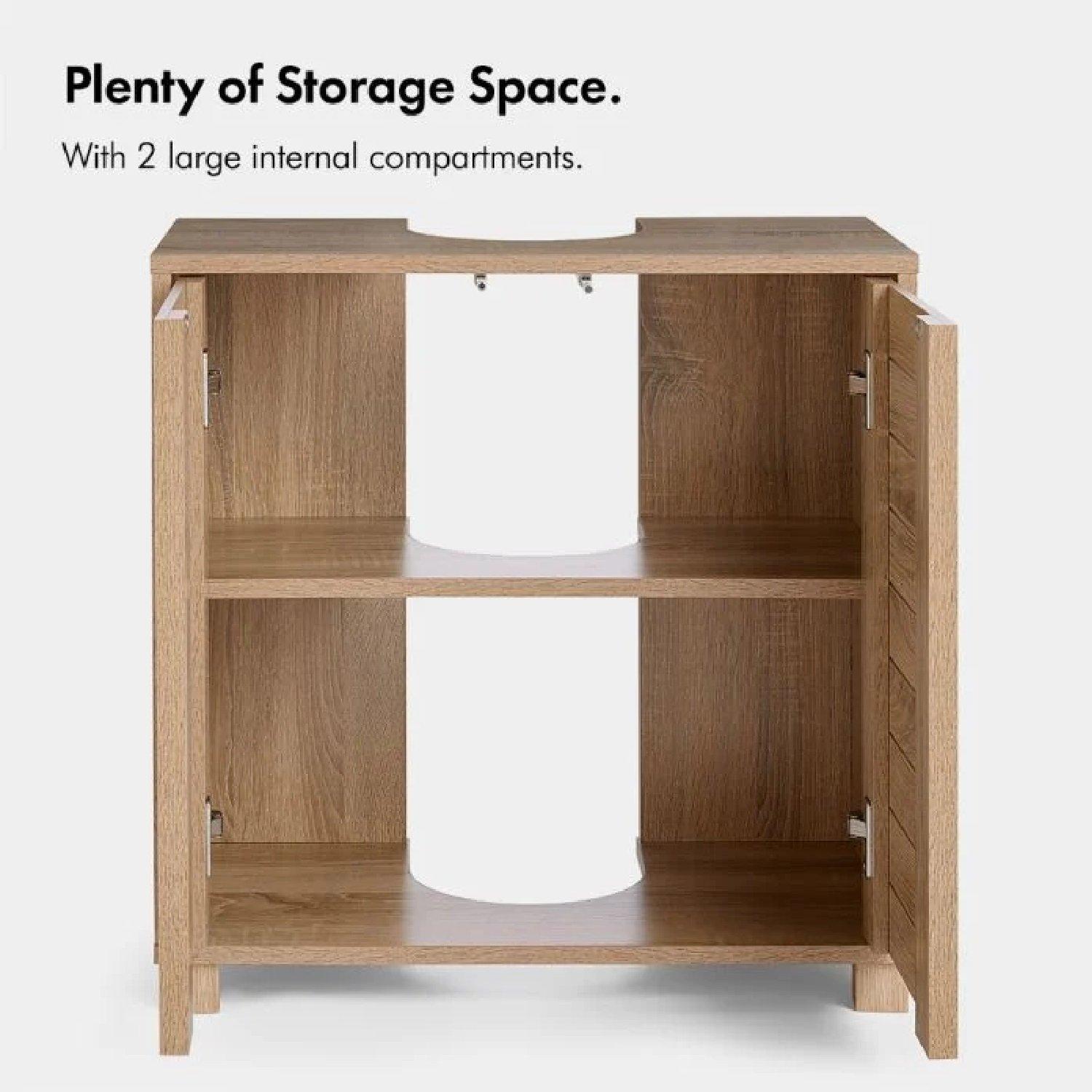 Brown - VonHaus - VonHaus Under Sink Bathroom Cabinet  Chester Range - 6