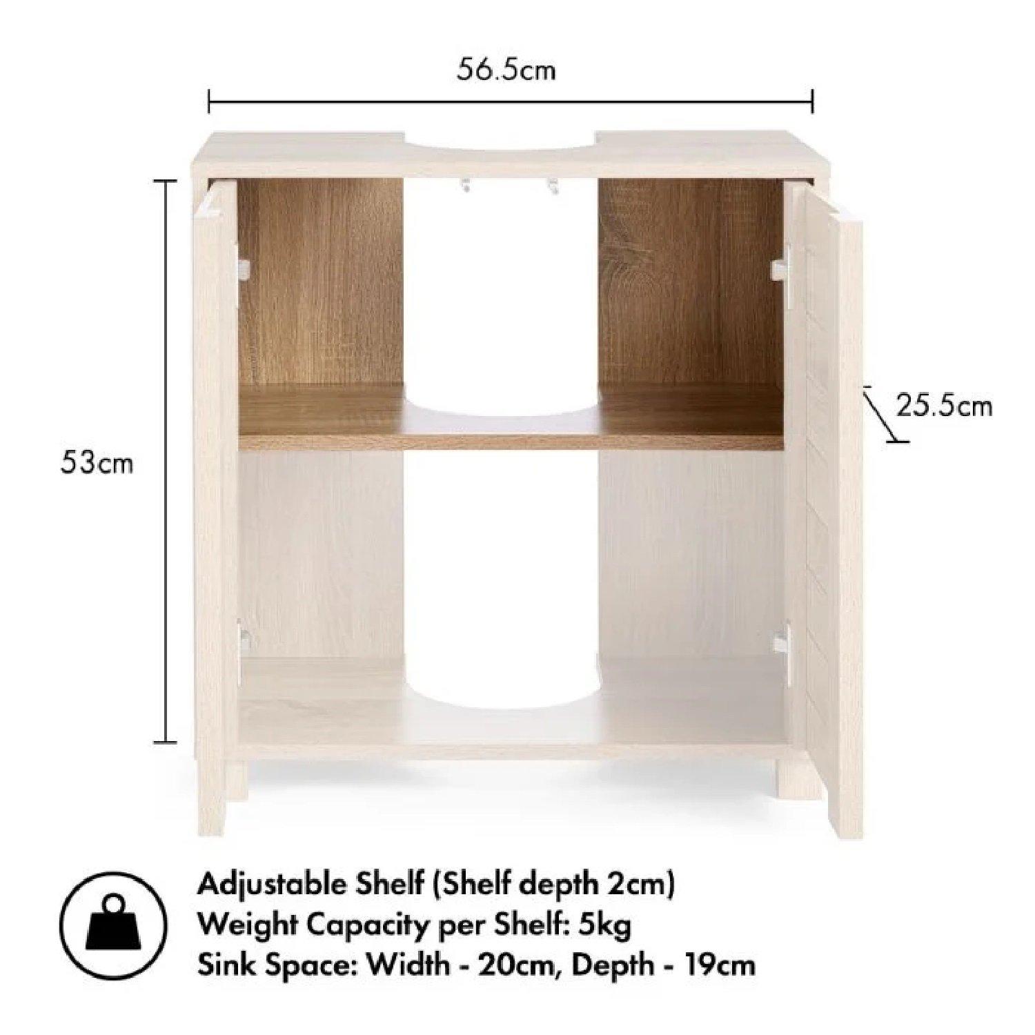 Brown - VonHaus - VonHaus Under Sink Bathroom Cabinet  Chester Range - 7