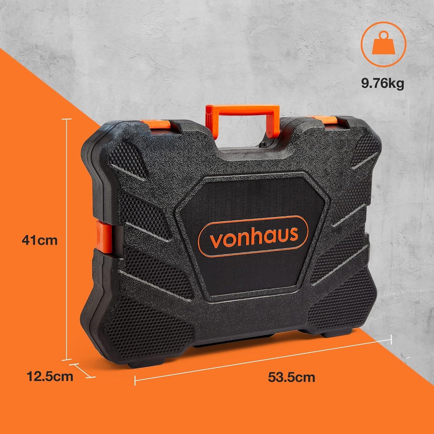 Black - VonHaus - VonHaus 256Pc Socket & Tool Set - 7