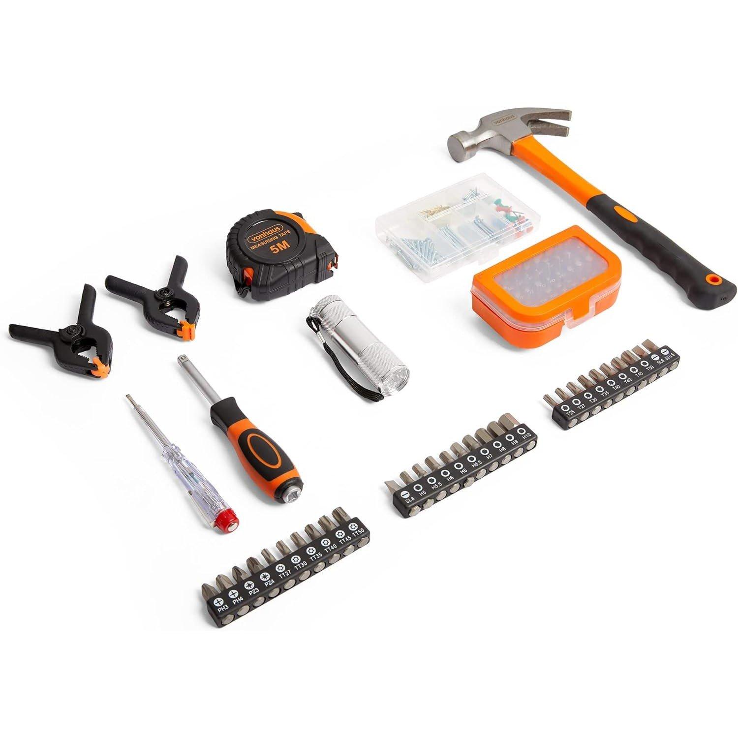 Black - VonHaus - VonHaus 256Pc Socket & Tool Set - 8