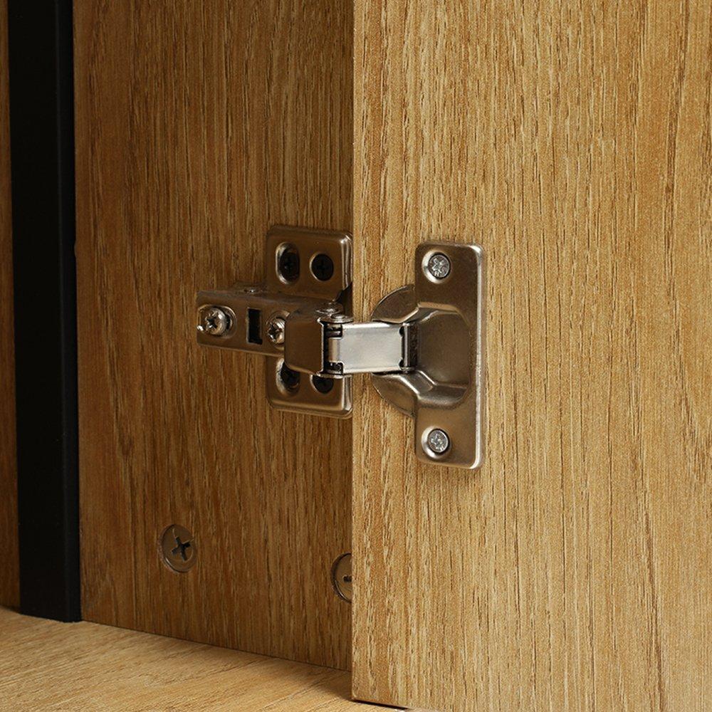 Natural - Kabinet UK - Wooden Bookshelf with Rattan Cabinet - 7