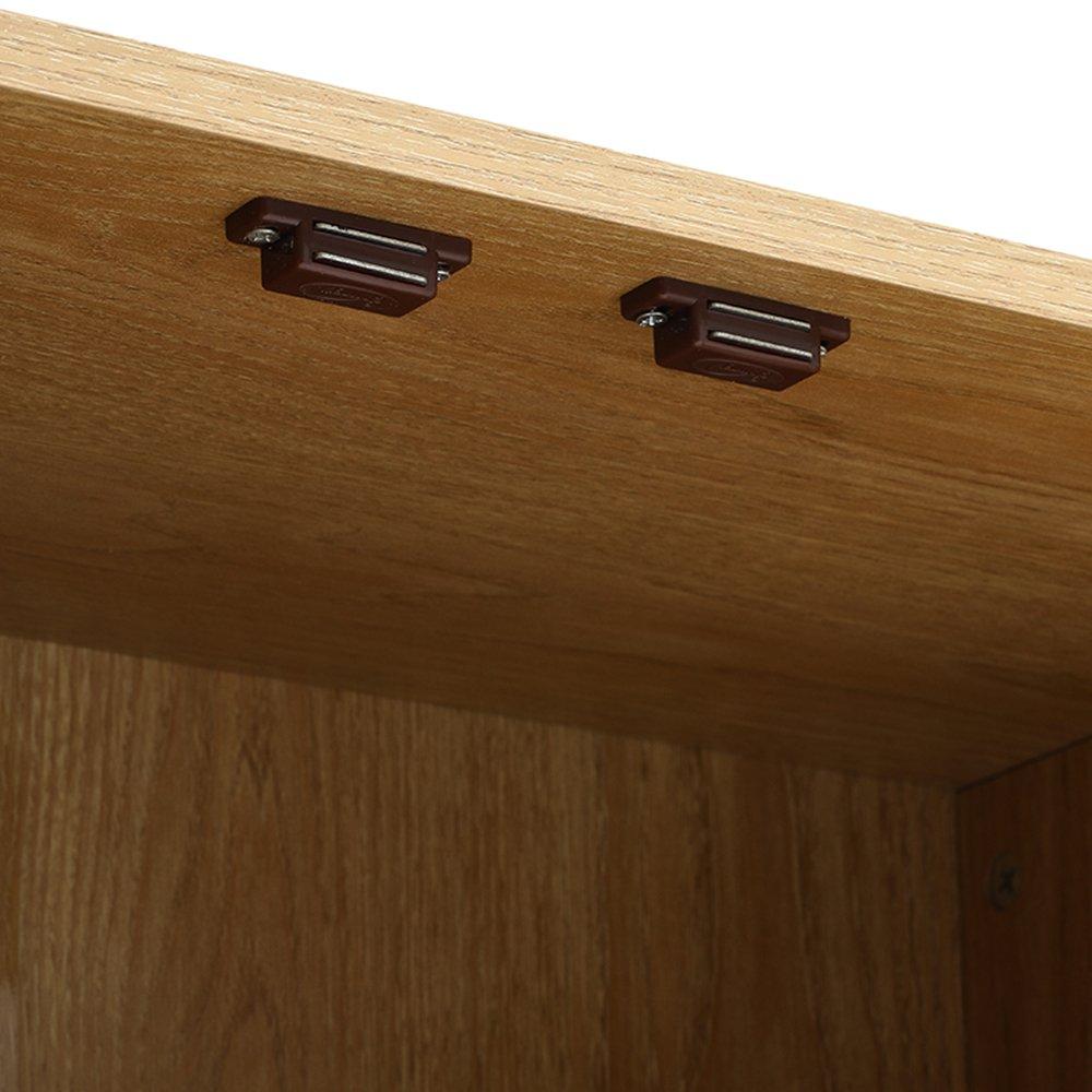 Natural - Kabinet UK - Wooden Bookshelf with Rattan Cabinet - 8