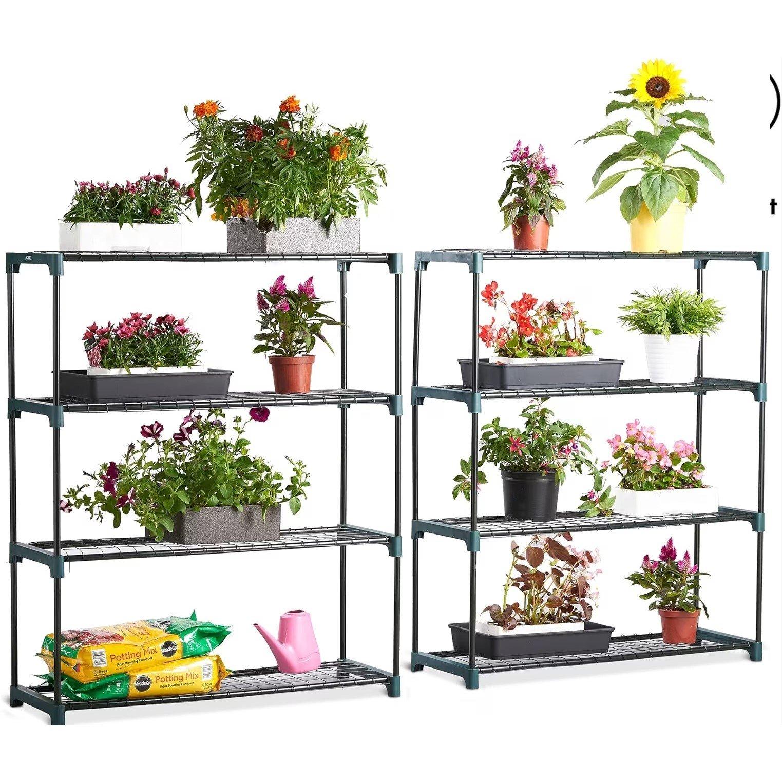 VonHaus VonHaus - 2 Pack 4 Tier Garden Shelving Unit