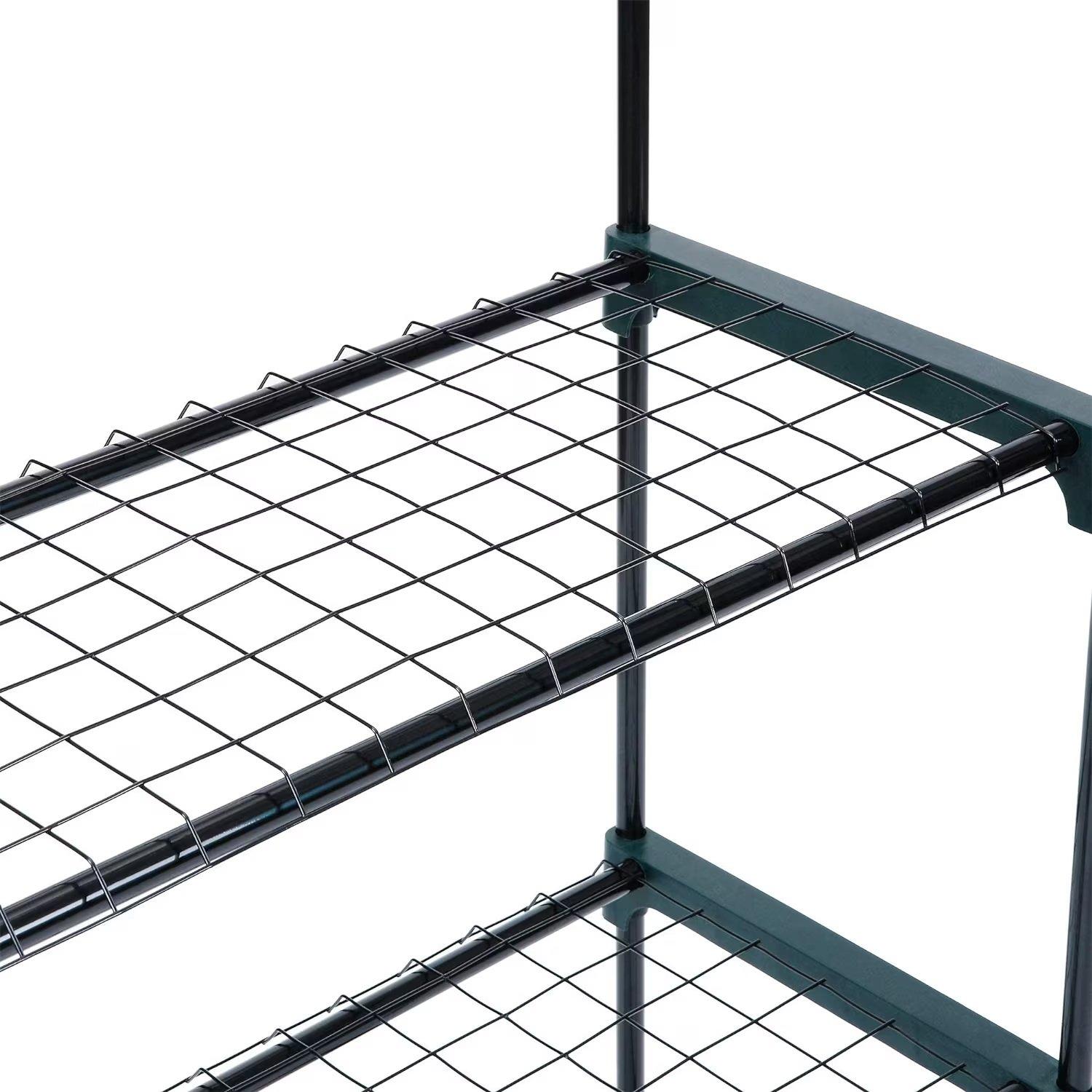 Green - VonHaus - VonHaus - 2 Pack 4 Tier Garden Shelving Unit - 5