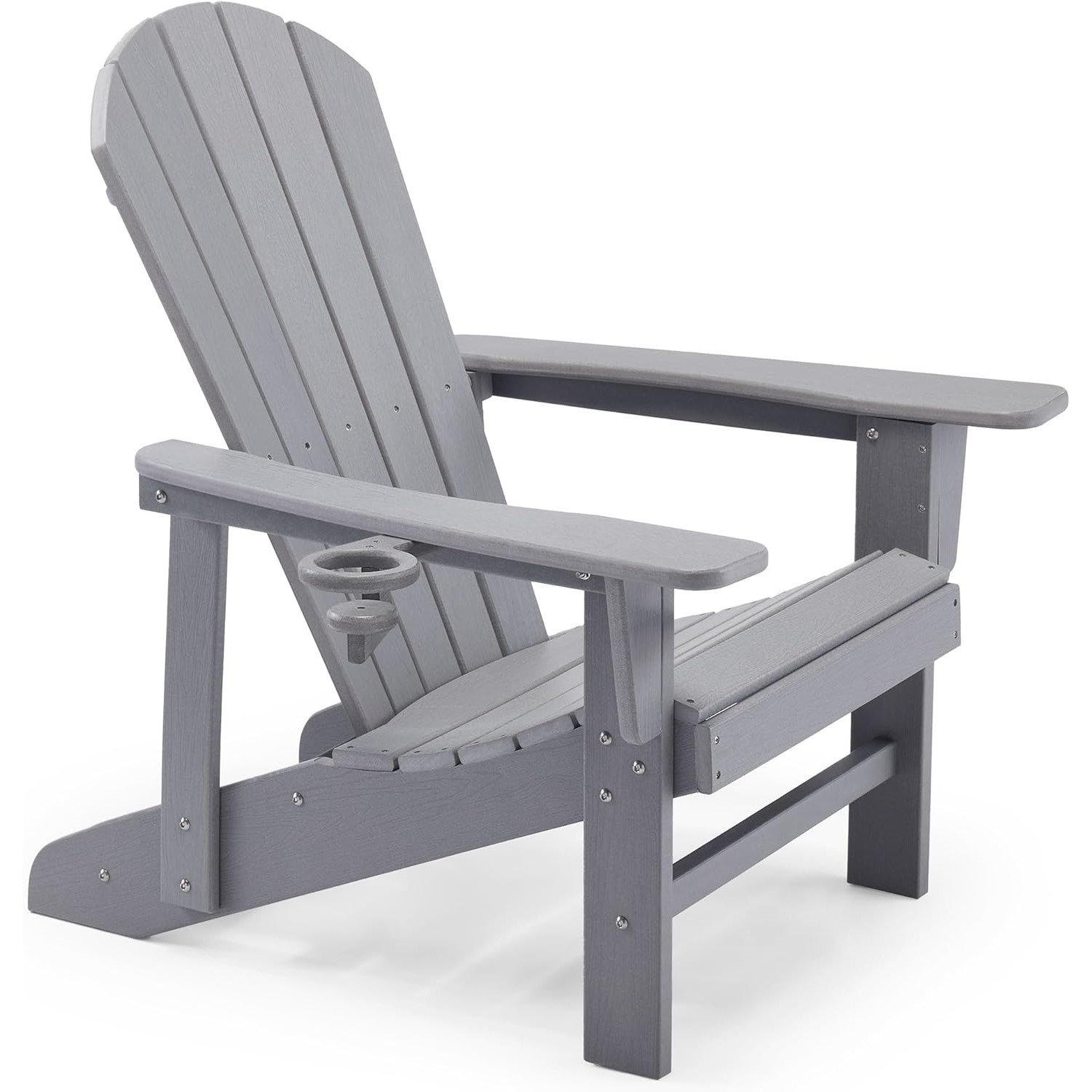 Grey - VonHaus - VonHaus - Grey Adirondack Chair - 1