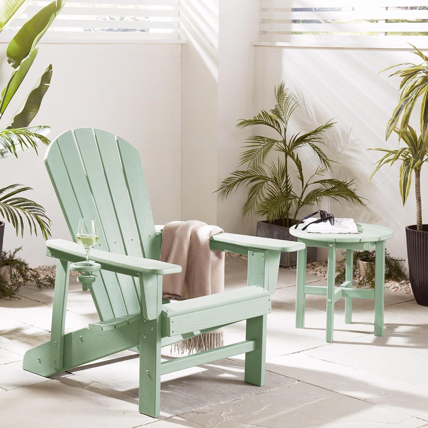 Green - VonHaus - VonHaus - Grey Adirondack Chair - 2