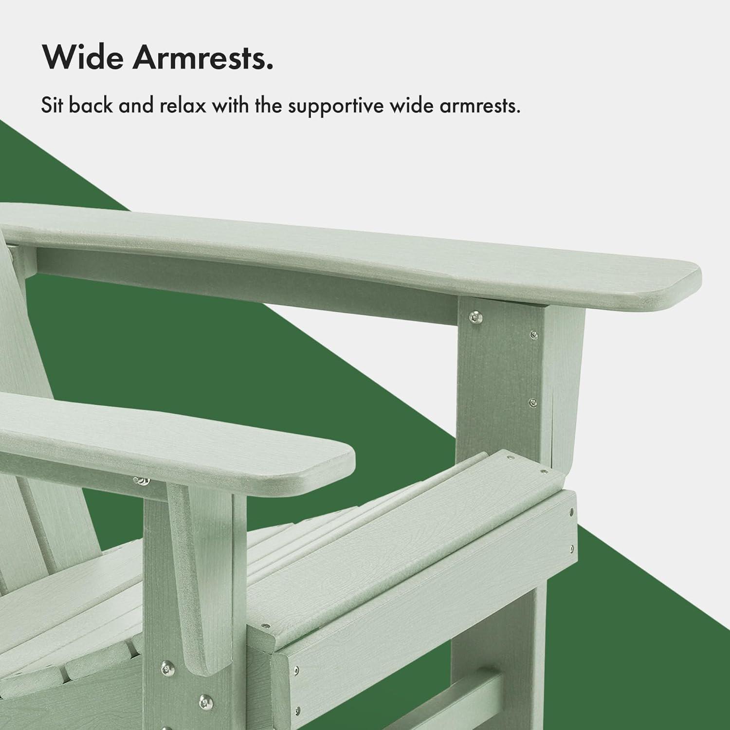 Green - VonHaus - VonHaus - Grey Adirondack Chair - 7