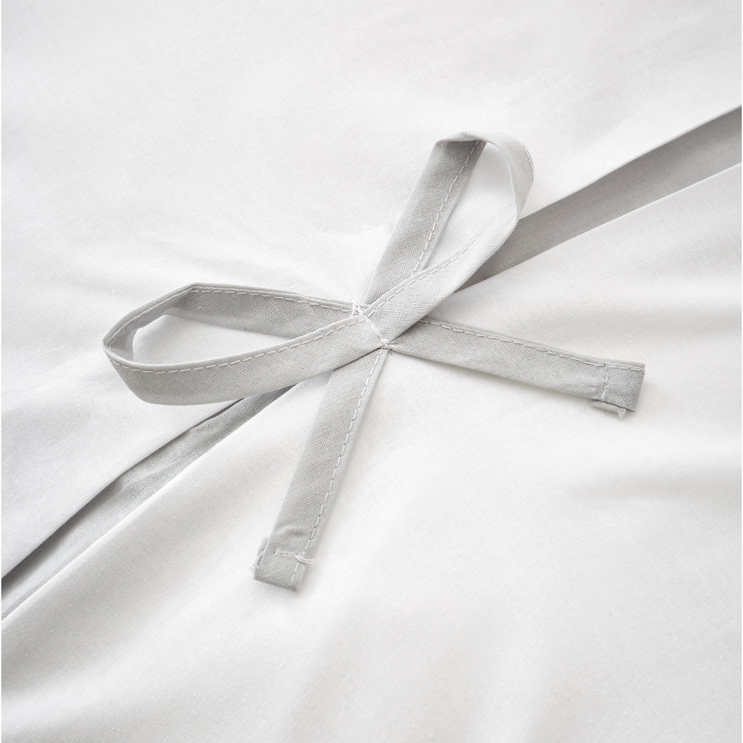 White - Catherine Lansfield - Milo Bow Duvet Cover Set - 4