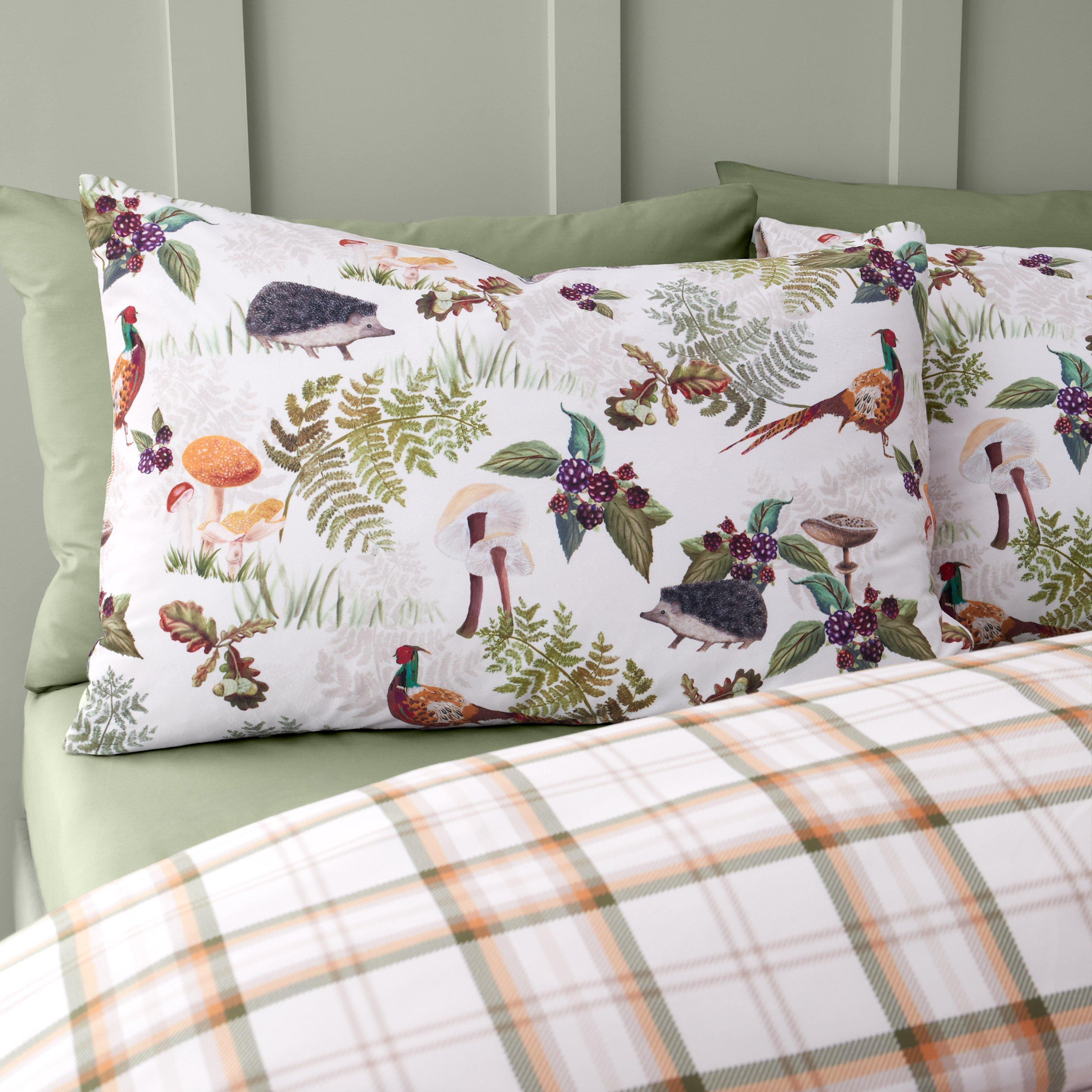Natural - Catherine Lansfield - Soft Velvet Woodland Walk Reversible Duvet Set - 3