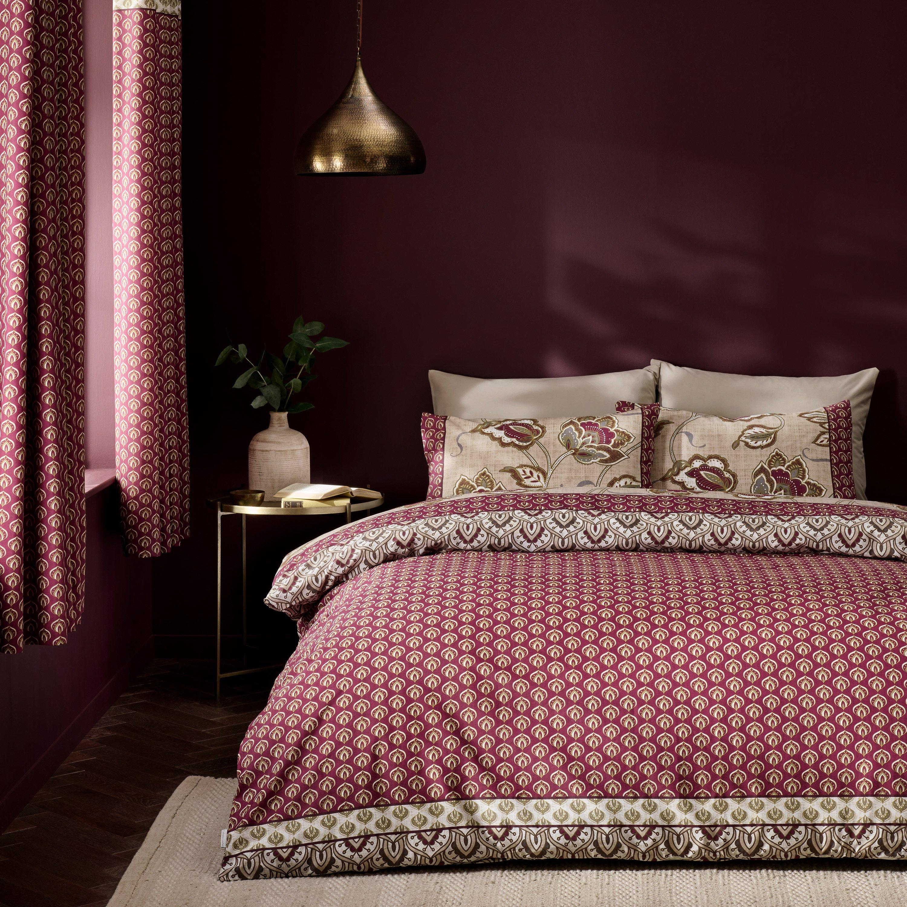 Natural - Catherine Lansfield - Paisley Floral Reversible Duvet Cover Set - 2