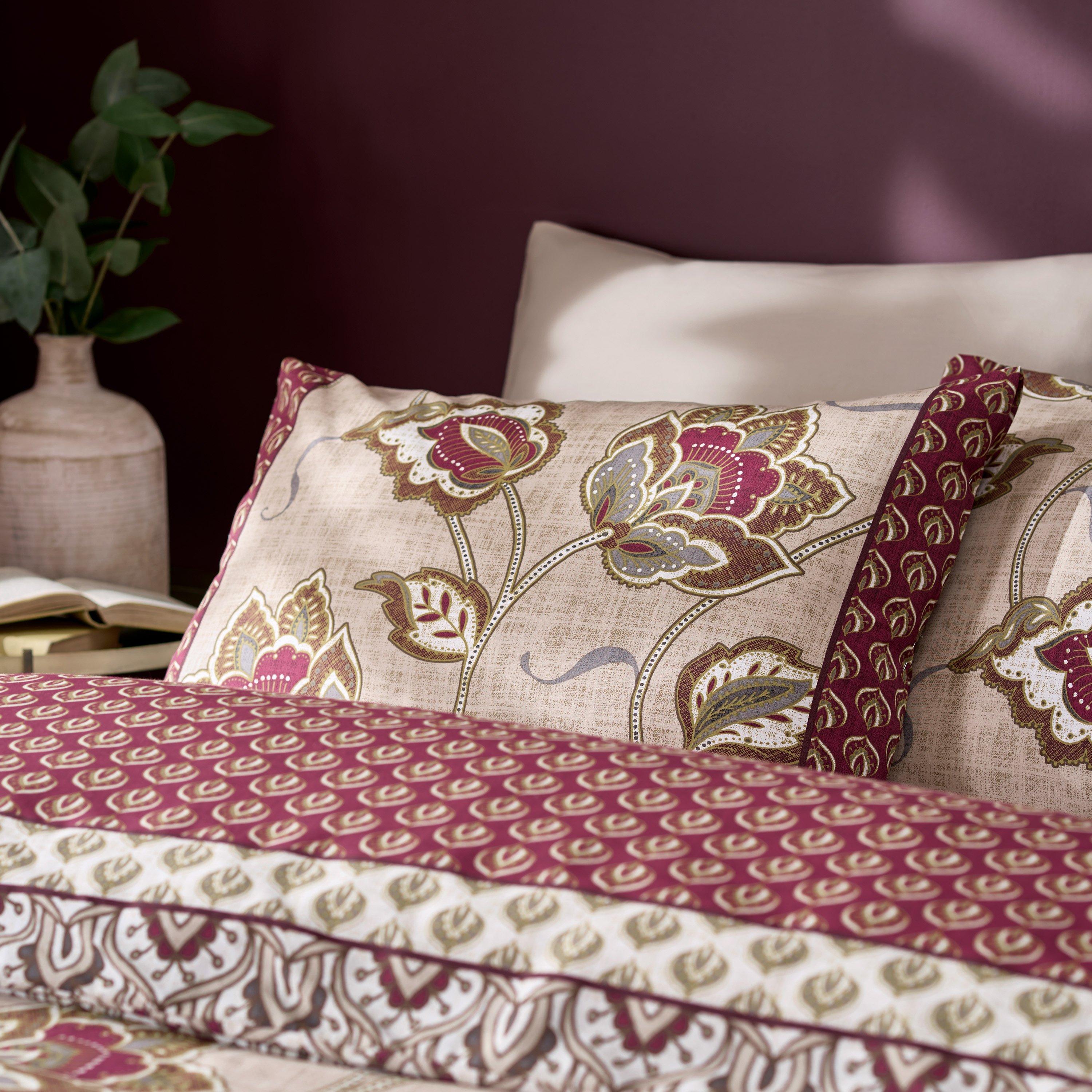 Natural - Catherine Lansfield - Paisley Floral Reversible Duvet Cover Set - 3