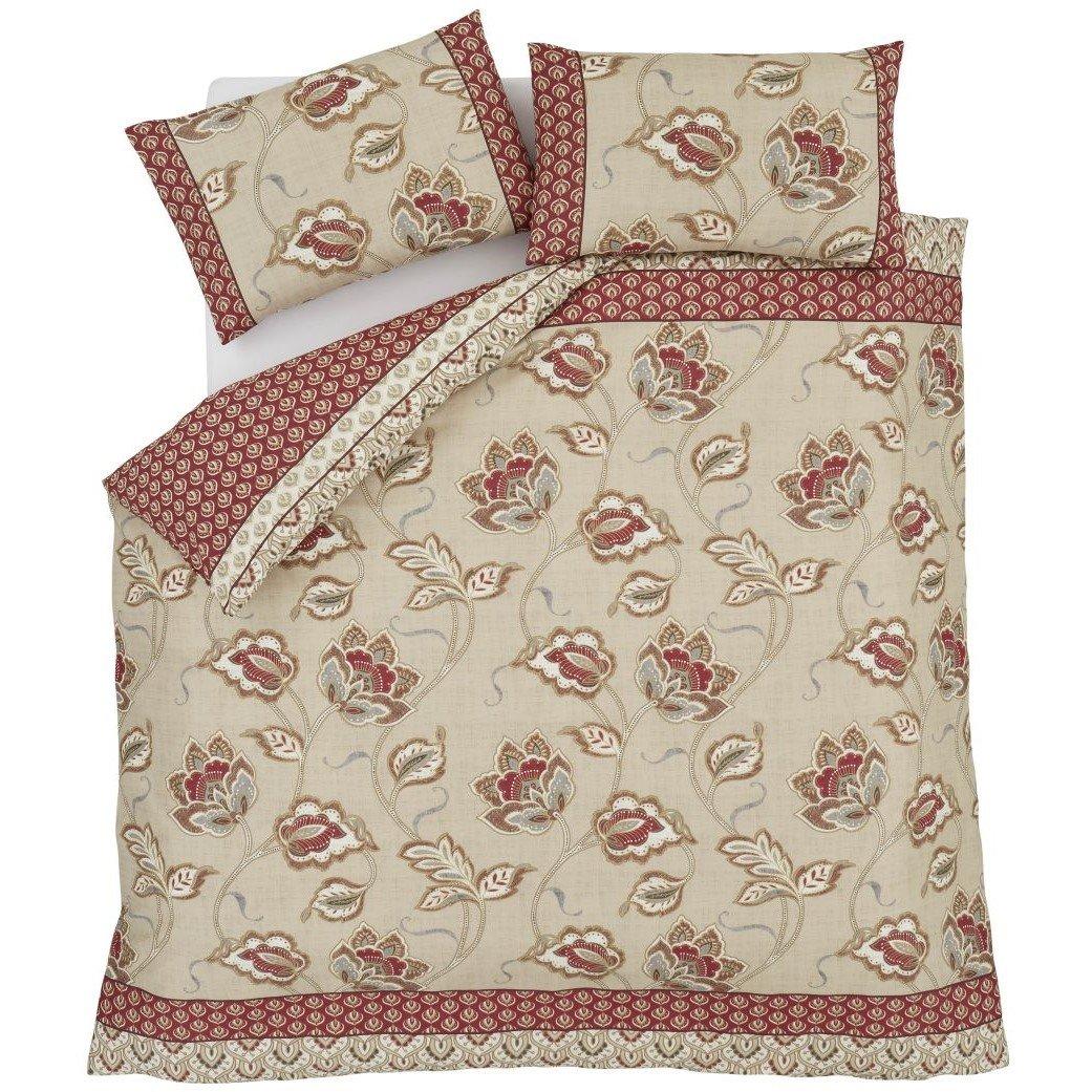 Natural - Catherine Lansfield - Paisley Floral Reversible Duvet Cover Set - 5
