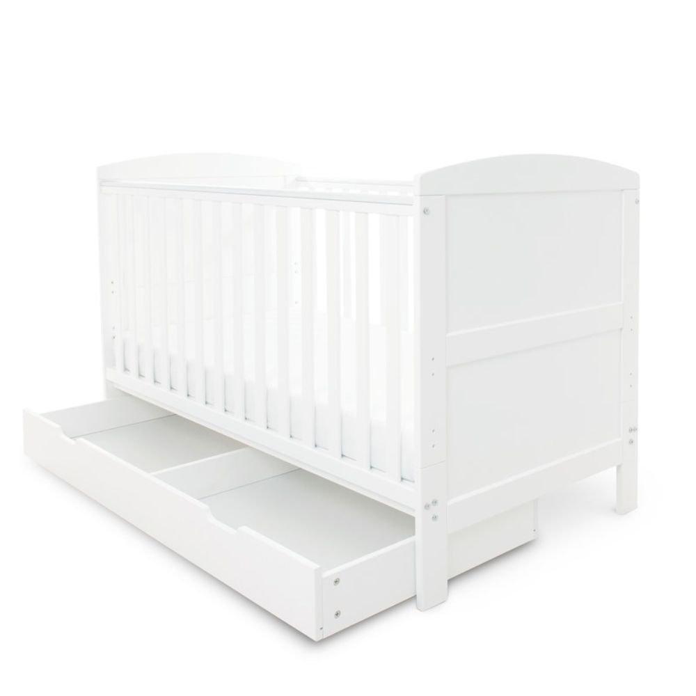 White - Ickle Bubba - Coleby Classic Cot Bed & Under Drawer - 3