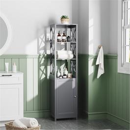 Kabinet UK Freestanding Wooden Bathroom Tall Cabinet