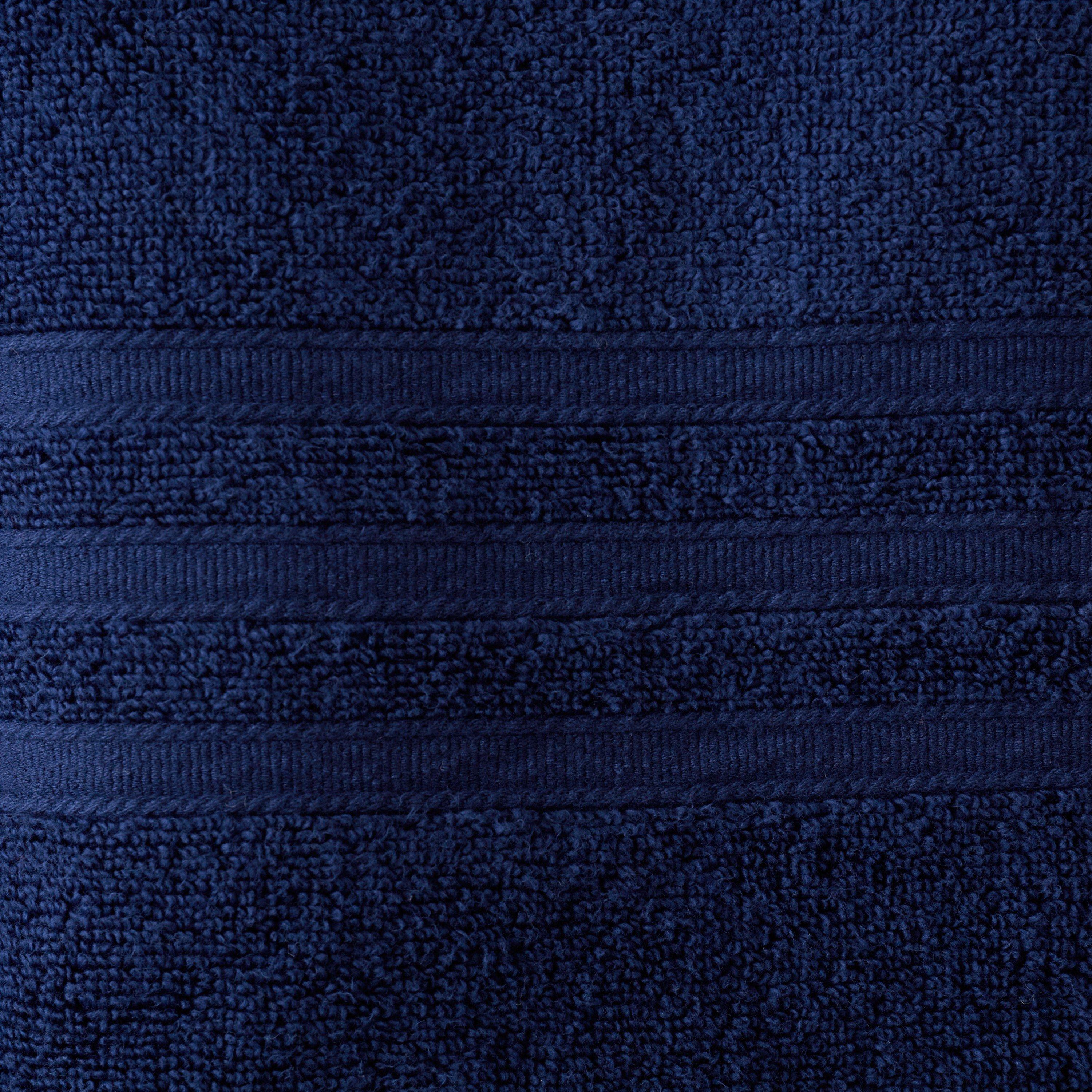 Navy Blue - Catherine Lansfield - Zero Twist Cotton Hand Towel - 3